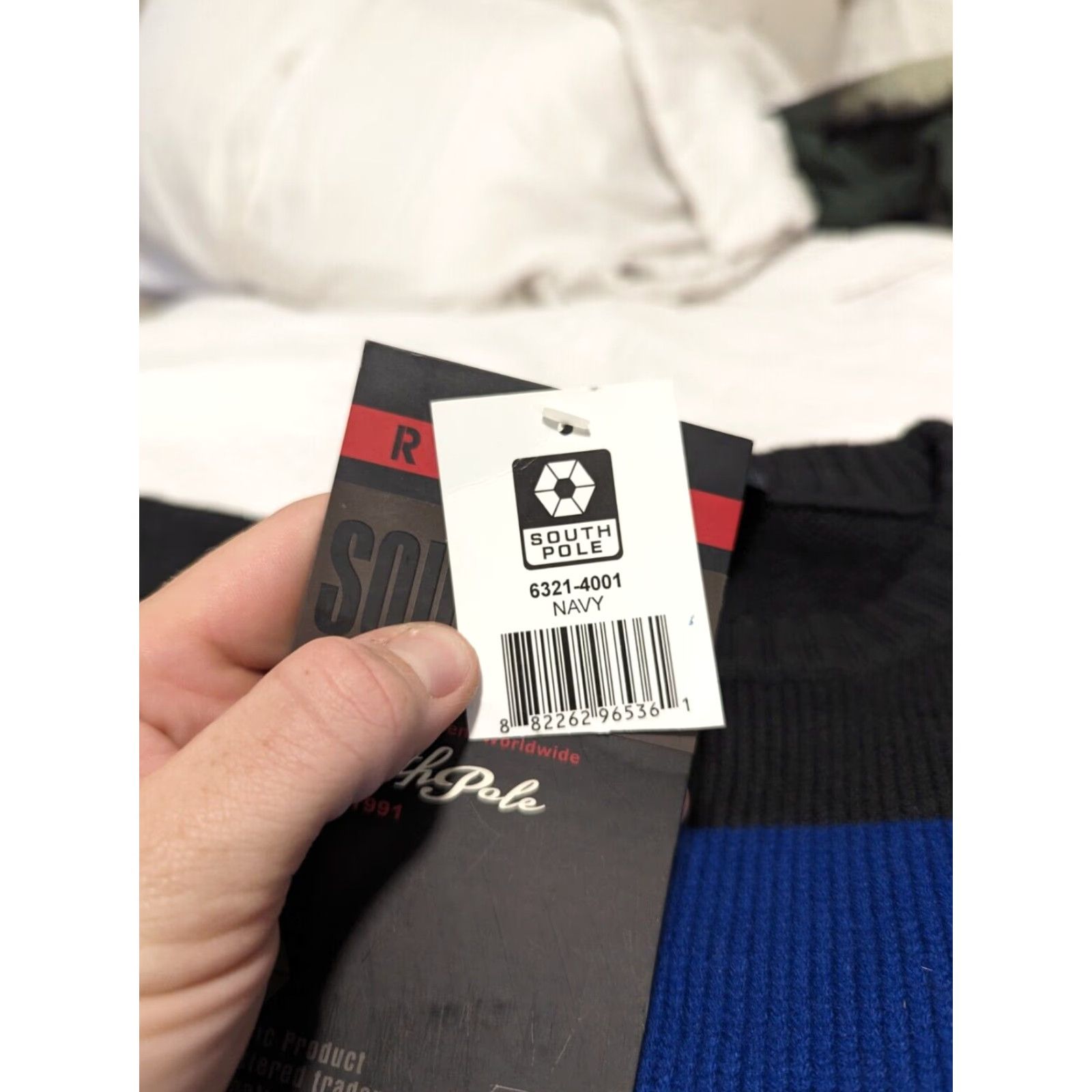 Southpole SouthPole Sweater Mens Pullover Knit Long Sleeve Striped Crew Neck Blue Sz M Size US M / EU 48-50 / 2 - 3 Thumbnail