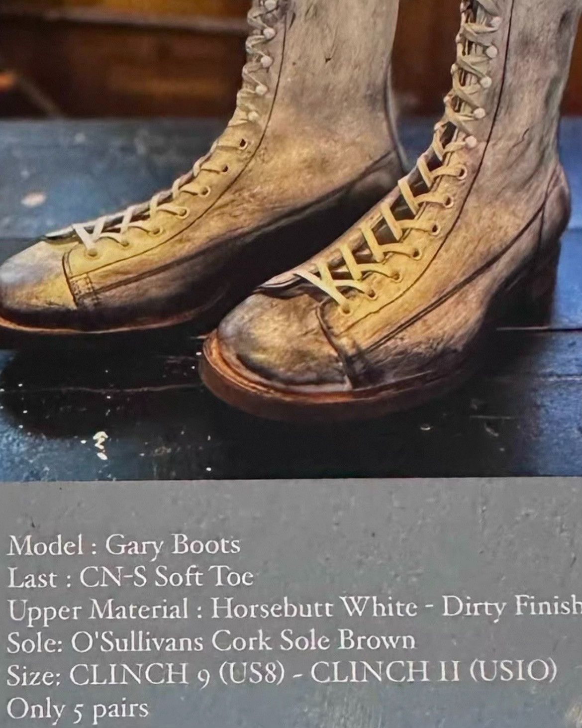 Clinch Boots Clinch Gary Limited White Horsehide Boots Size US 9.5 / EU 42-43 - 8 Thumbnail