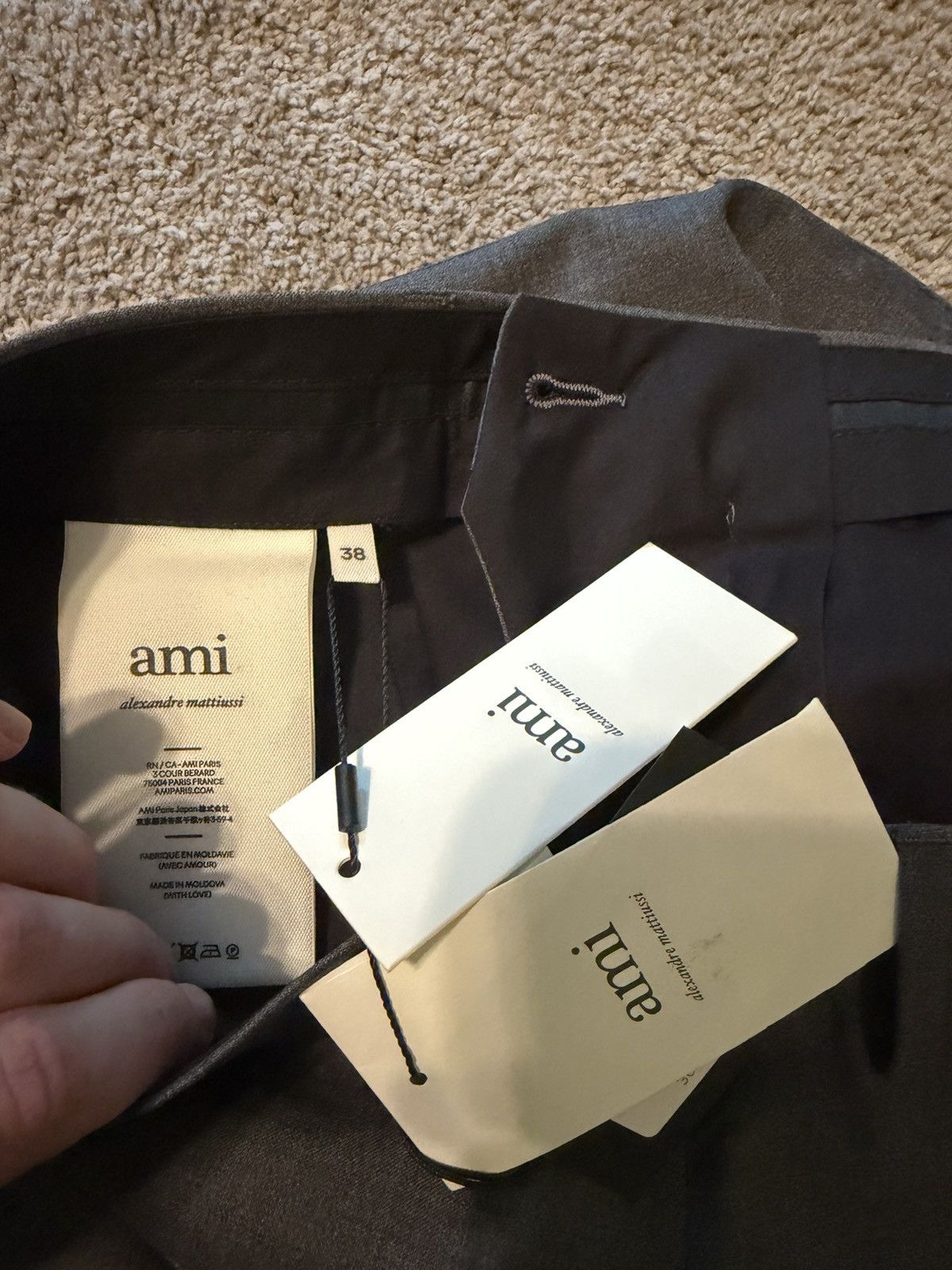 AMI AMI Alexandre Mattiussi Tapered Trousers Size US 31 - 4 Thumbnail