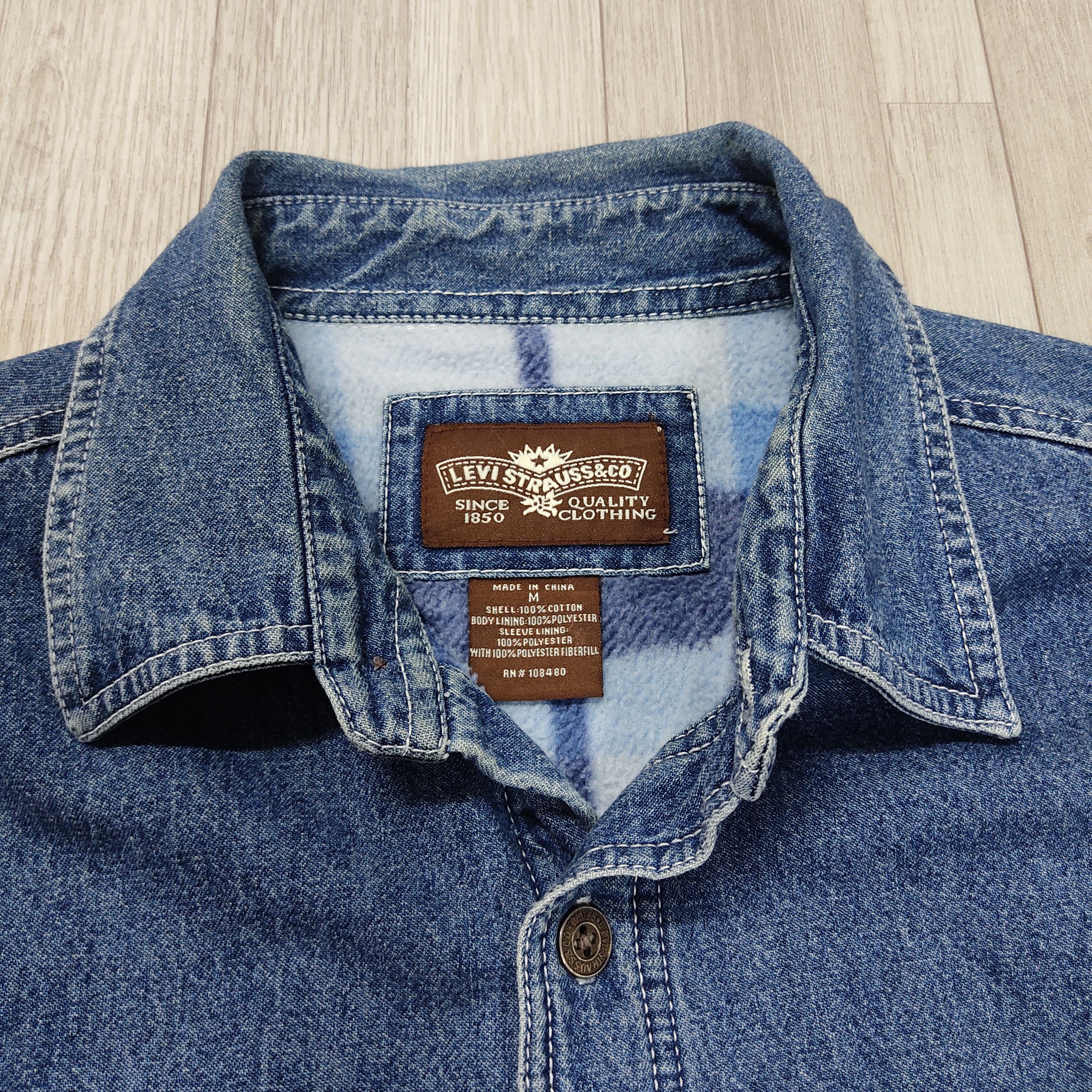 Levi's × Vintage Vintage Levi's Fleece Lined Denim Shirt Jacket Size US M / EU 48-50 / 2 - 6 Thumbnail