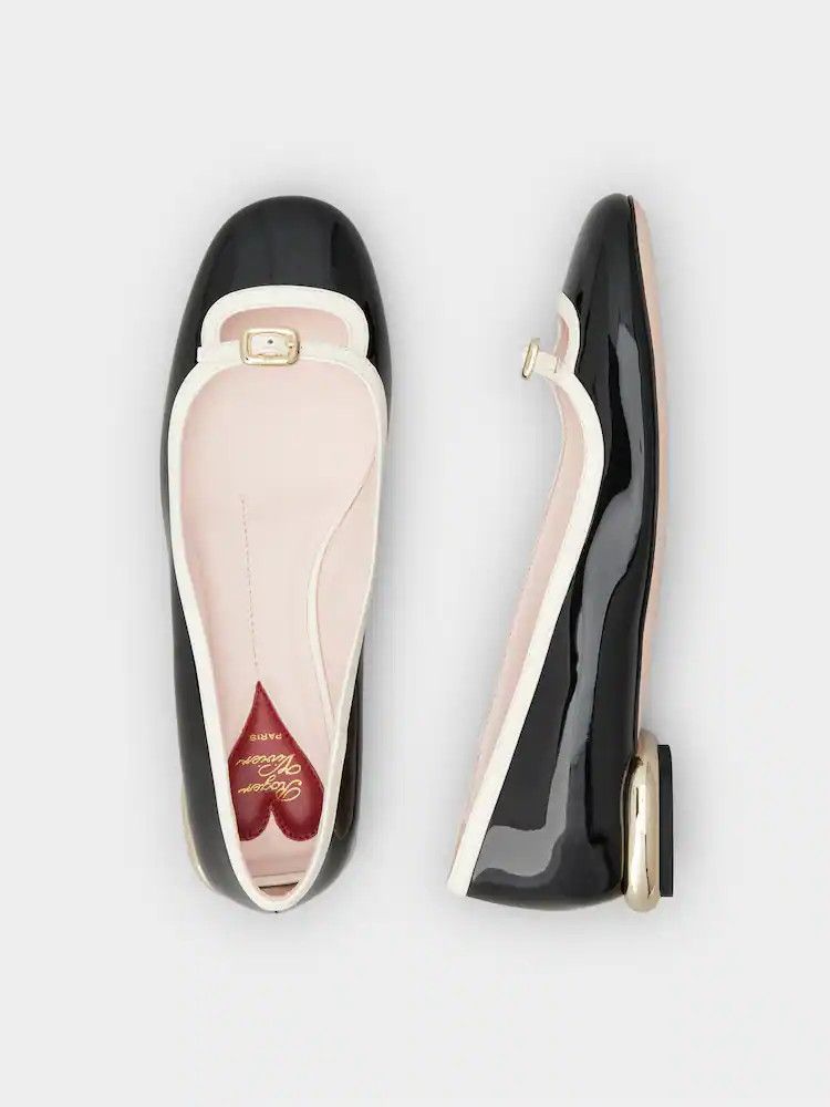 Roger Vivier o1s22i1n0824 Viv' Podium Ballerinas Flats in Black Size US 7 / IT 37 - 4 Thumbnail