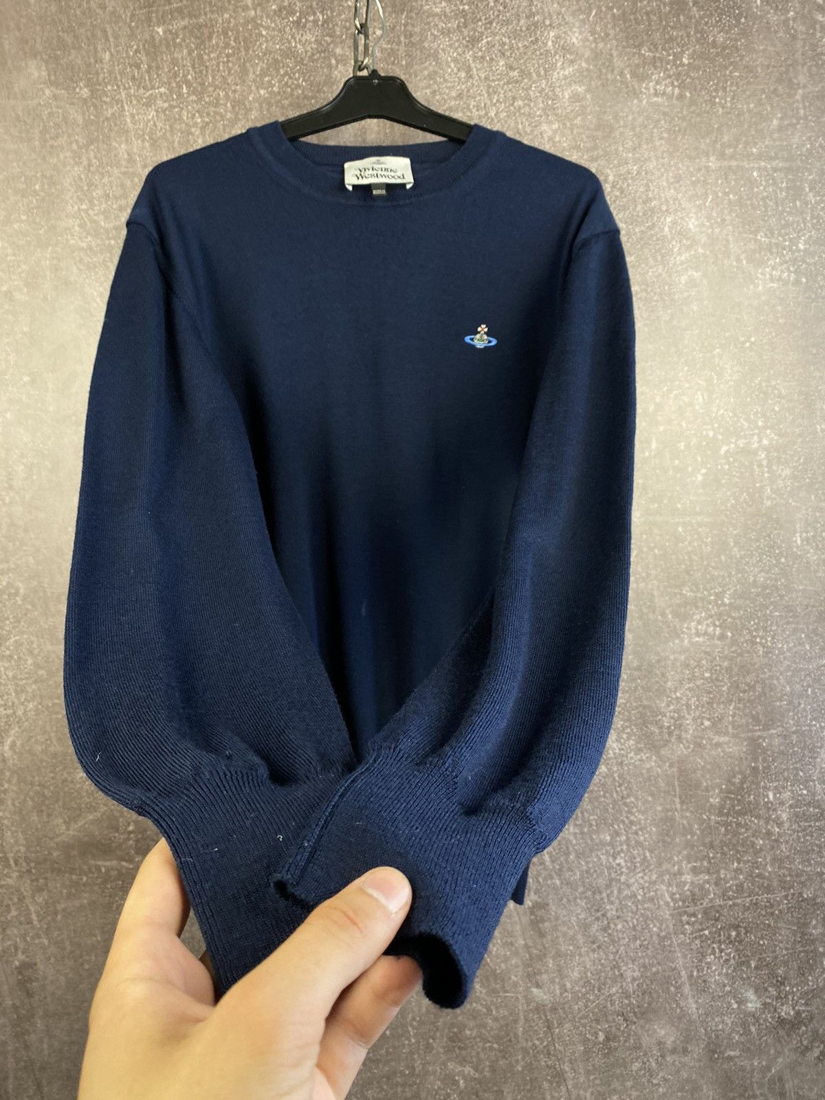 Vivienne Westwood Vintage Vivienne Westwood Sweater Jumper Orb Luxury Blue Men Size US L / EU 52-54 / 3 - 2 Thumbnail