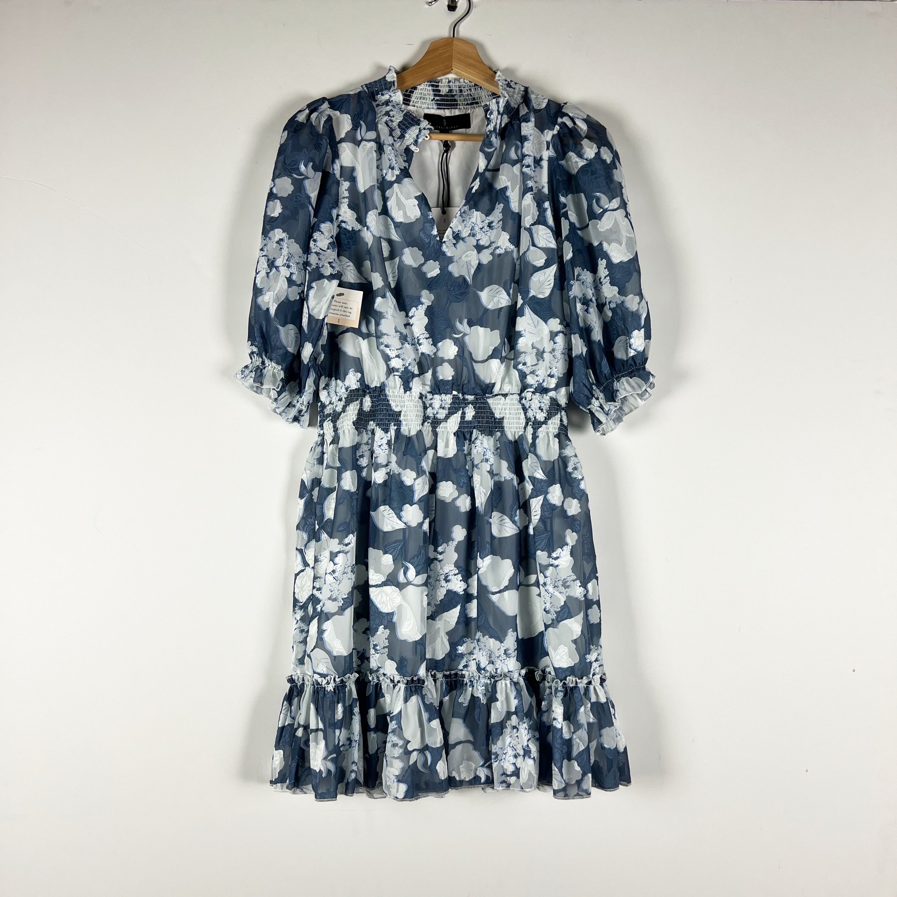 Other NEW Abbey Glass Bennett Blue White Floral Size S / US 4 / IT 40 - 1 Thumbnail