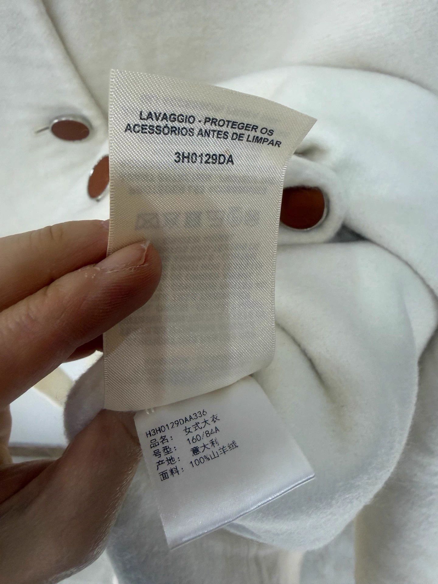 Hermes Hermes Long Cashmere Coat 36 Ivory 99% New Size XS / US 0-2 / IT 36-38 - 5 Thumbnail