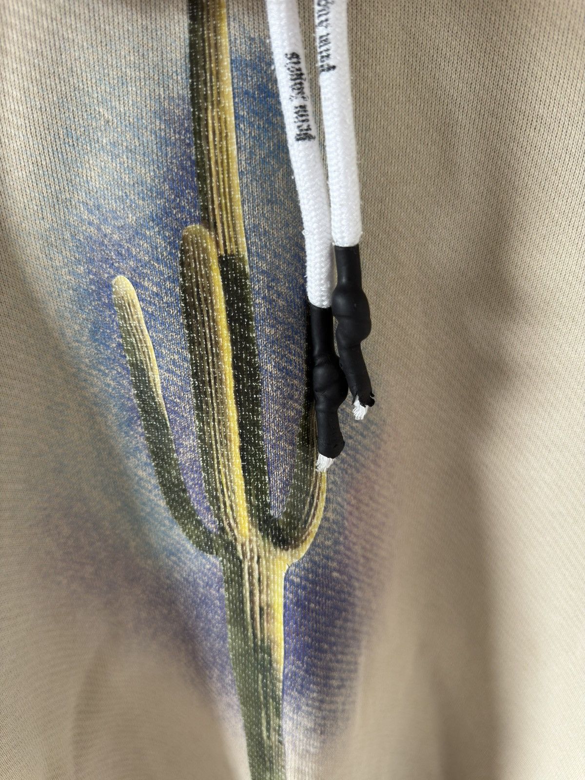 Palm Angels Palm Angels Cactus Oversize Beige Hoodie Size US M / EU 48-50 / 2 - 6 Thumbnail