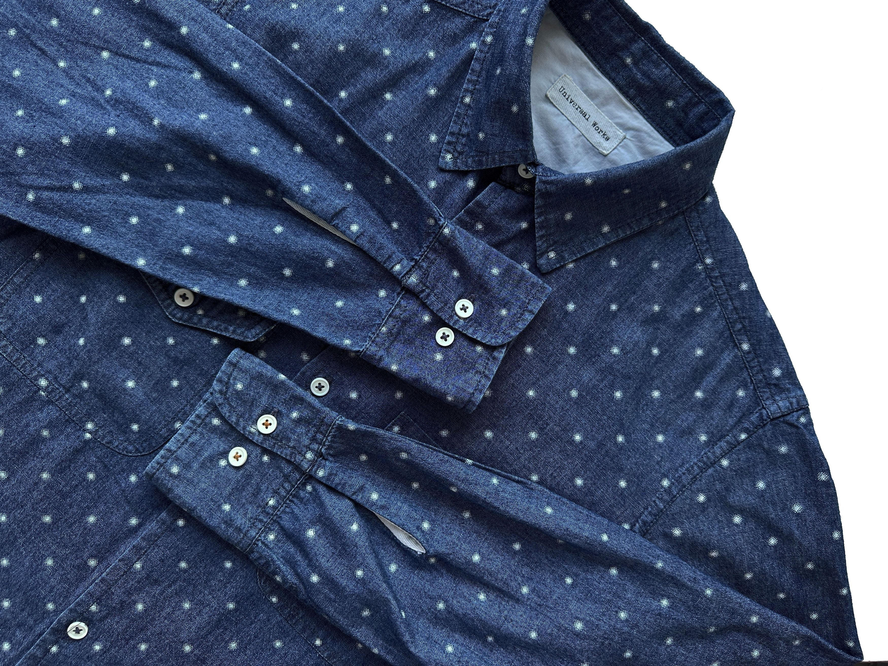 Universal Works Universal Works polka dot blue shirt Size US S / EU 44-46 / 1 - 4 Thumbnail