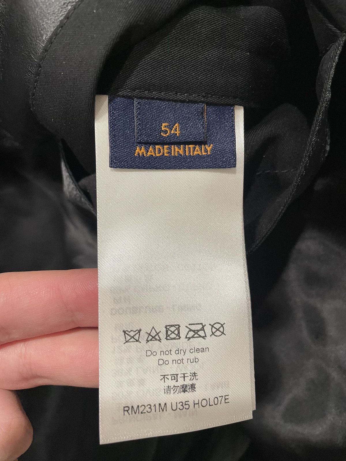 Louis Vuitton Louis Vuitton Black Leather Varsity Jacket Size US L / EU 52-54 / 3 - 15 Thumbnail
