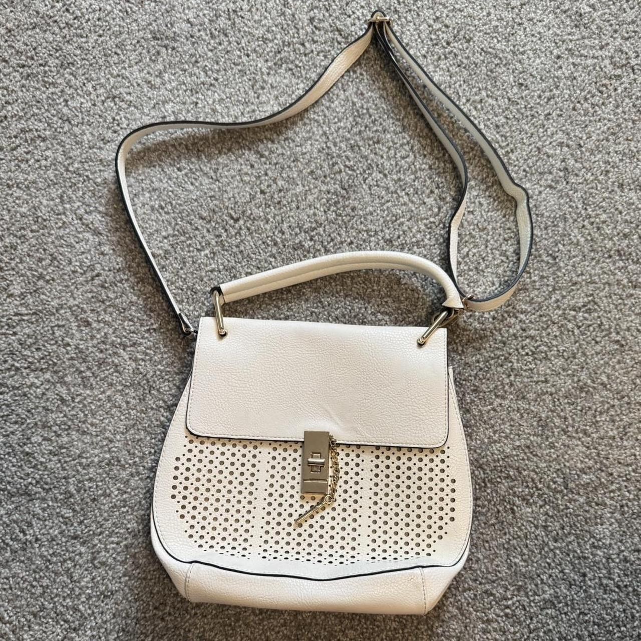 Neiman Marcus Cream Leather Shoulder/Crossbody Bag Size ONE SIZE - 1 Thumbnail