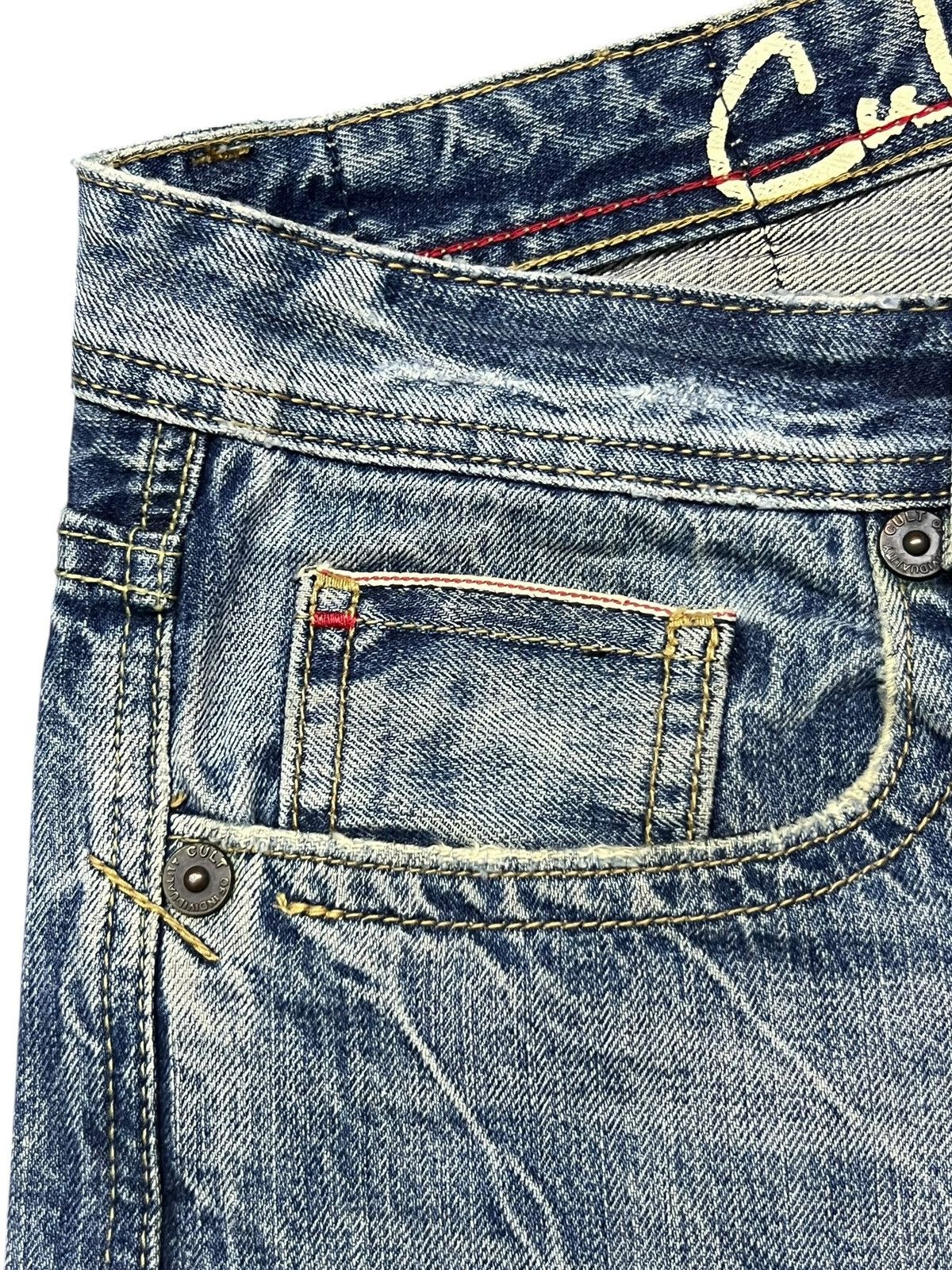 Cult Of Individuality Baggy Vintage Cult Of Individuality Selvedge Denim Size US 35 - 9 Thumbnail