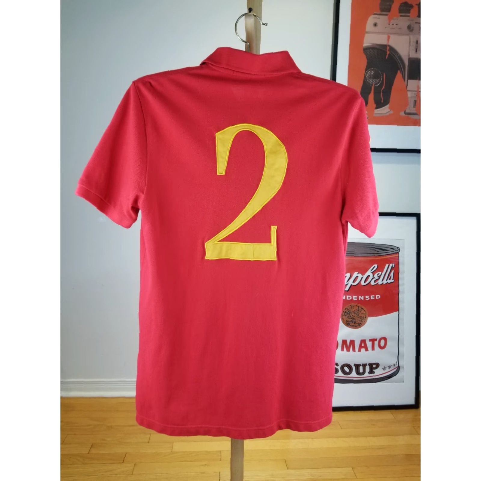 Polo Ralph Lauren VINTAGE RALPH LAUREN POLO SHIRT LARGE RED BIG PONY MEN T-SHIRT 19 INCH CROSS CHEST 30 INCH TOP TO BOTTOM Size US L / EU 52-54 / 3 - 7 Thumbnail