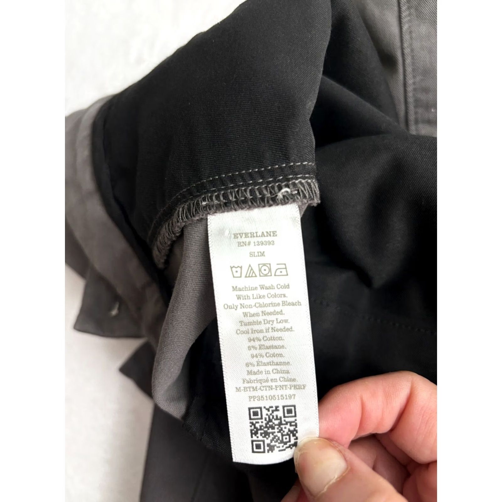 Everlane Everlane Chinos Mens 38 Gray Uniform Slim Fit Stretch Chino Pant Pockets Zip Button 38x30 Size US 38 / EU 54 - 4 Thumbnail