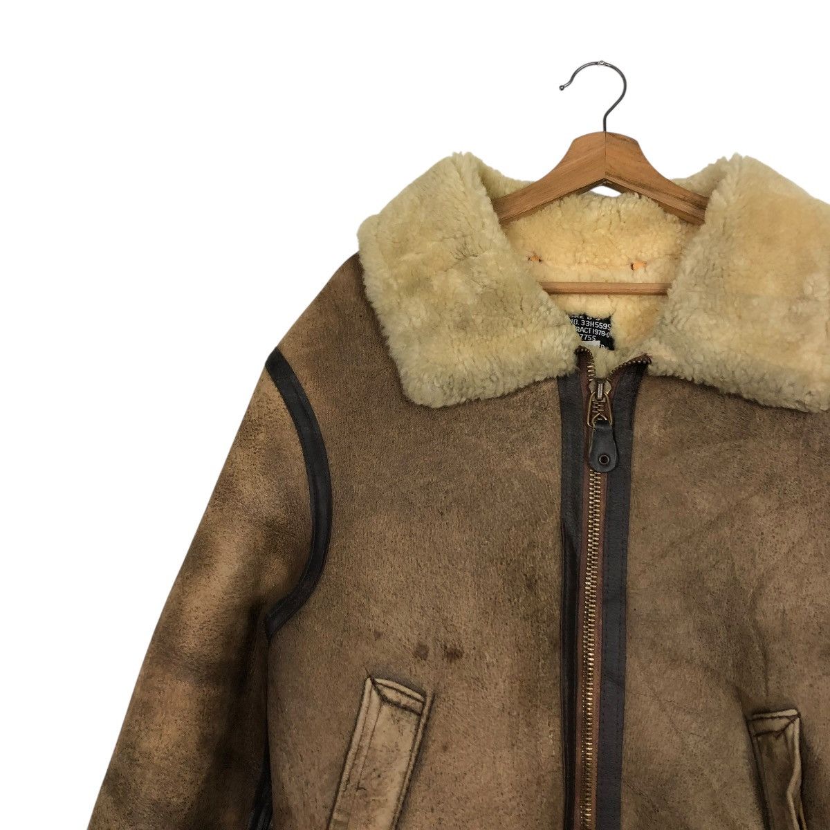 Avirex 🔥VINTAGE GENUINE LEATHER JACKET B3 AVIREX USA AERO LEATHER Size US M / EU 48-50 / 2 - 9 Thumbnail
