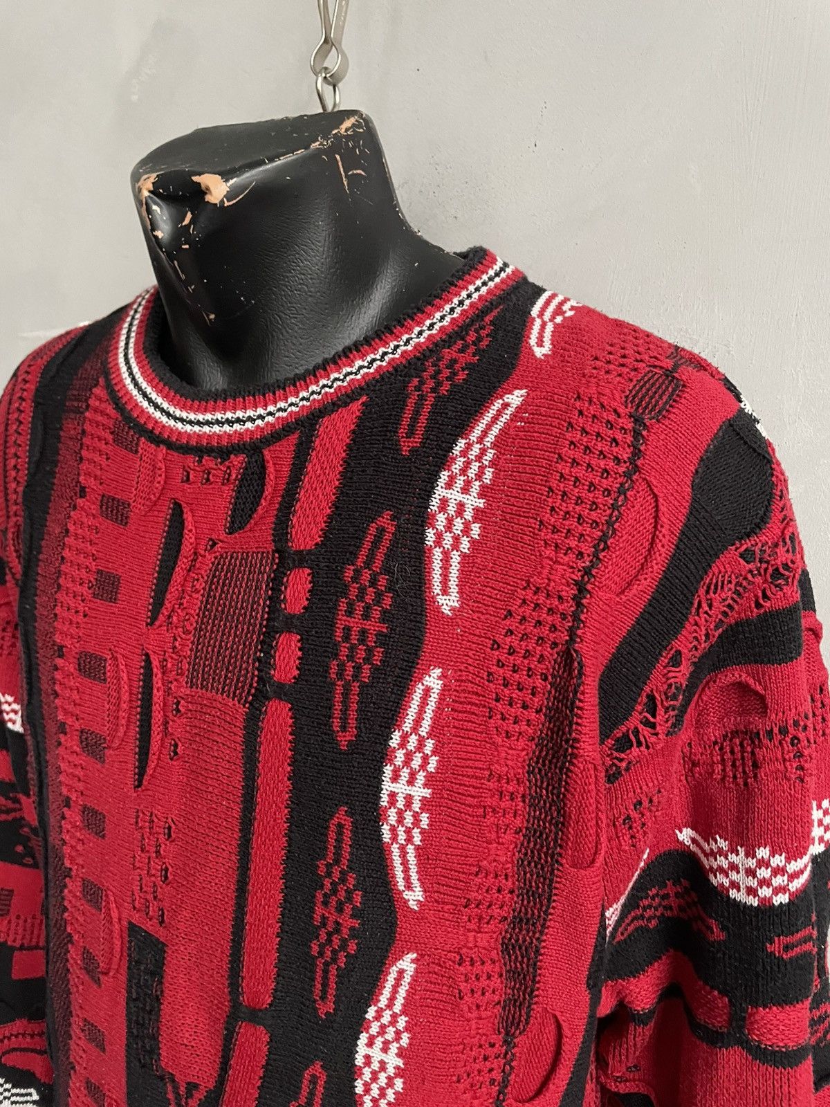 Carlo Colucci Rare cable knitted Australian coogi style sweater y2k Size US M / EU 48-50 / 2 - 3 Thumbnail