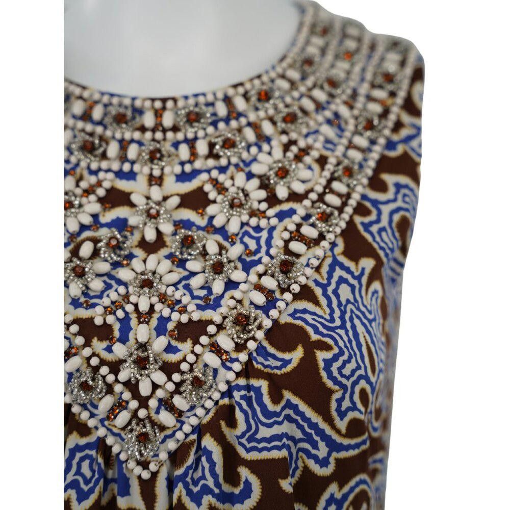 Designer Tory Burch Beaded Cocktail Dress Size 6 Size M / US 6-8 / IT 42-44 - 4 Thumbnail