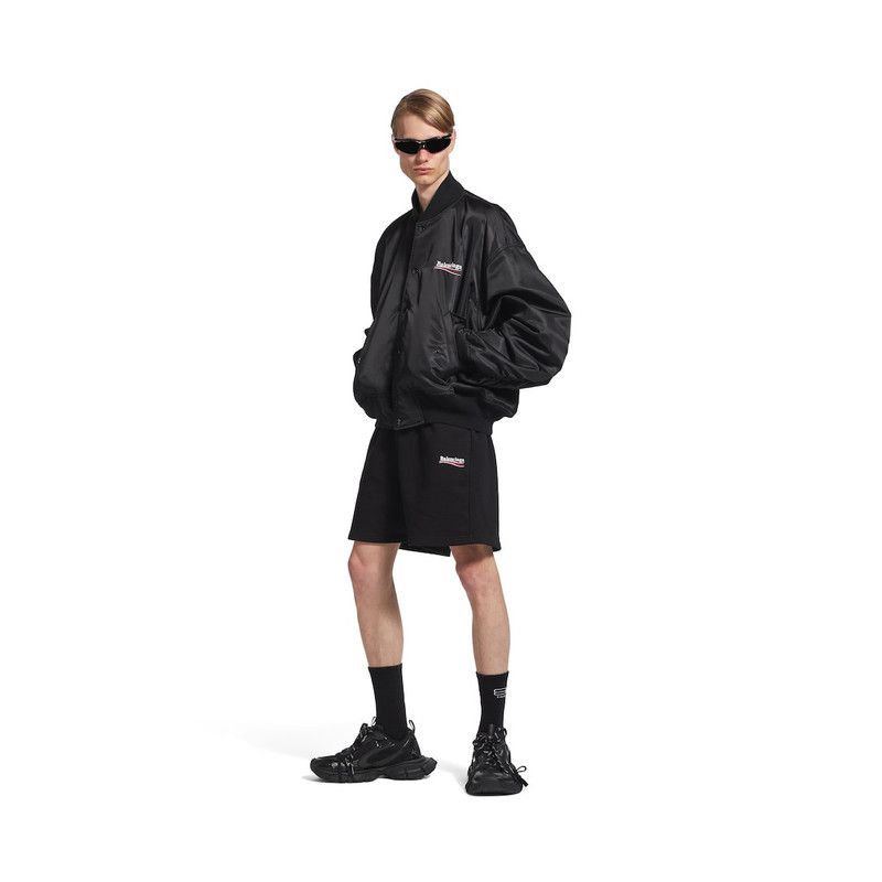 Balenciaga o1in1g0326 555 / Political Campaign Varsity Jacket in Black Size US XS / EU 42 / 0 - 2 Thumbnail