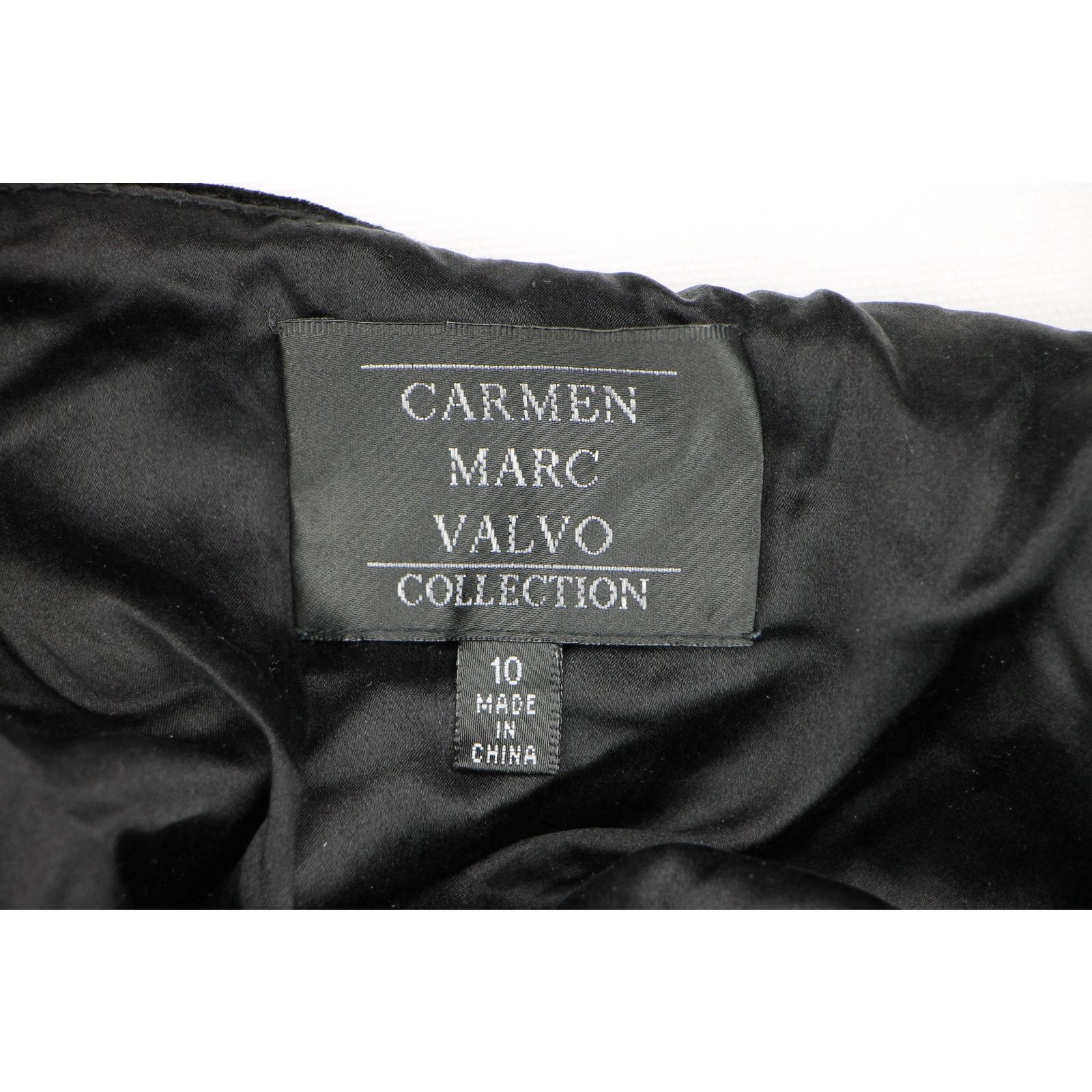 Other Carmen Marc Valvo Velvet Silk Cocktail Party Prom Formal Size 30" / US 8 / IT 44 - 4 Thumbnail