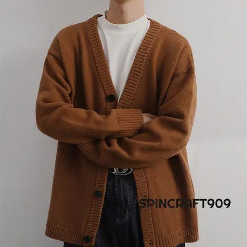 VIBE Katsuragi x Mint Brown Button Cardigan Sweater Size US M / EU 48-50 / 2 - 5 Thumbnail