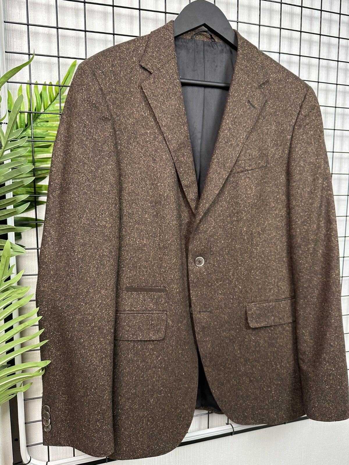 Hugo × Hugo Boss Hugo Boss luxury blazer jacket Men 40L size Brown L XL Size 40L - 3 Thumbnail