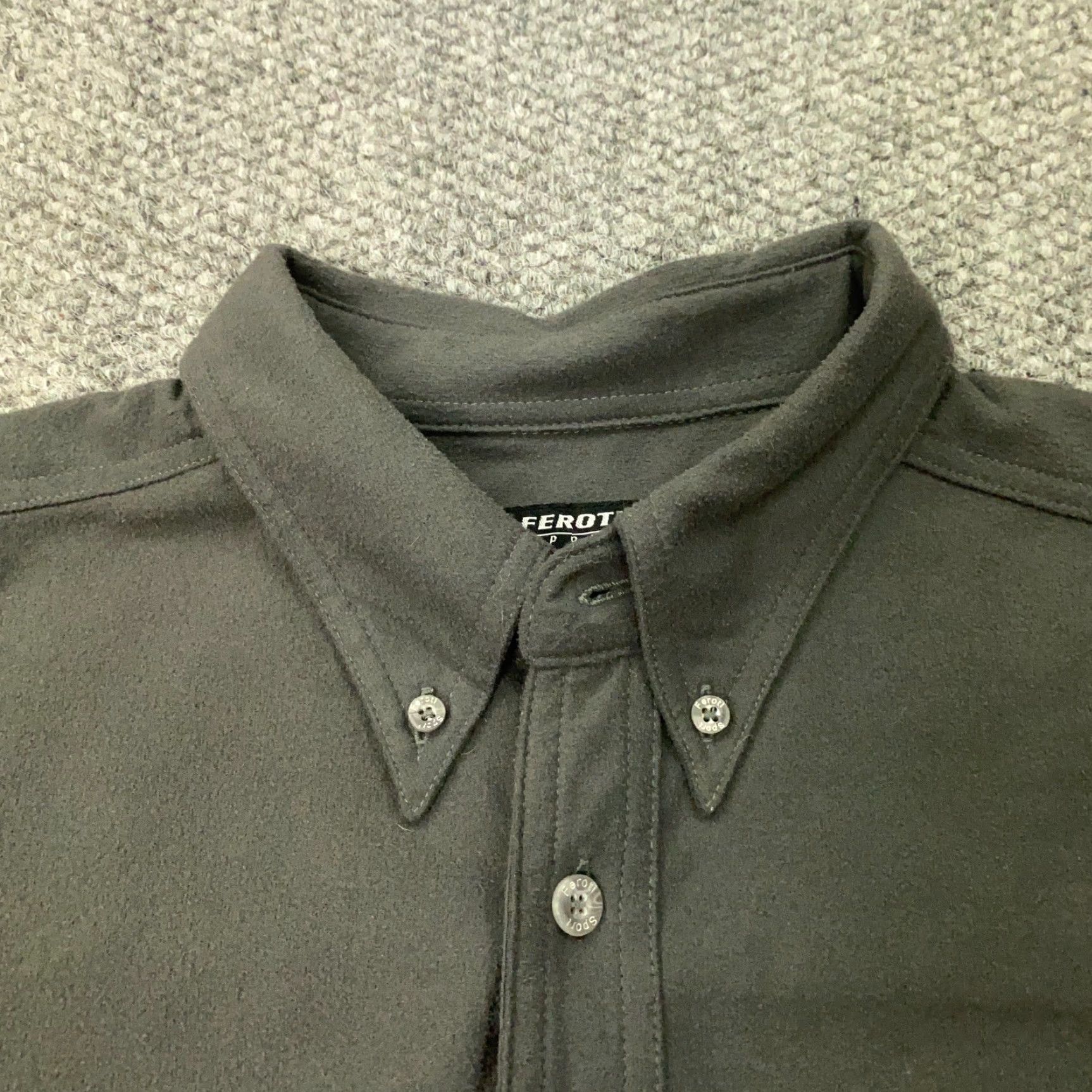 Vintage Feroti Shirt Mens XL Gray Long Sleeve Button Down Cycling Size US XL / EU 56 / 4 - 7 Thumbnail