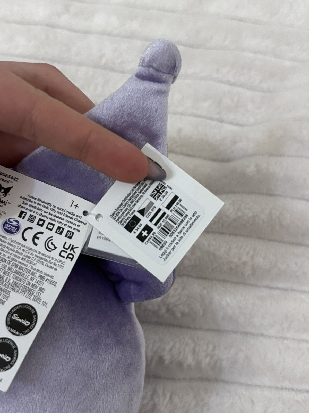Other Sanrio Kuromi Purple Plush Claire’s Exclusive NWT Size ONE SIZE - 5 Thumbnail