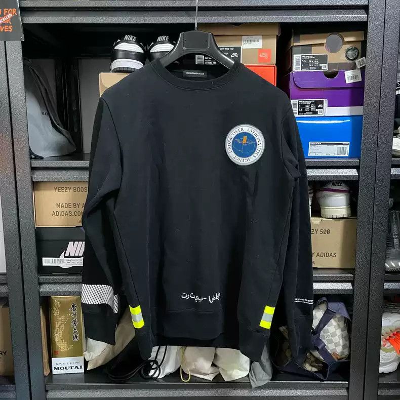 Undercover Undercover Takahashi Shield 18aw 2001 Space Odyssey jumper Astronaut 3M reflective black long-sleeved hoodie Size US L / EU 52-54 / 3 - 1 Thumbnail