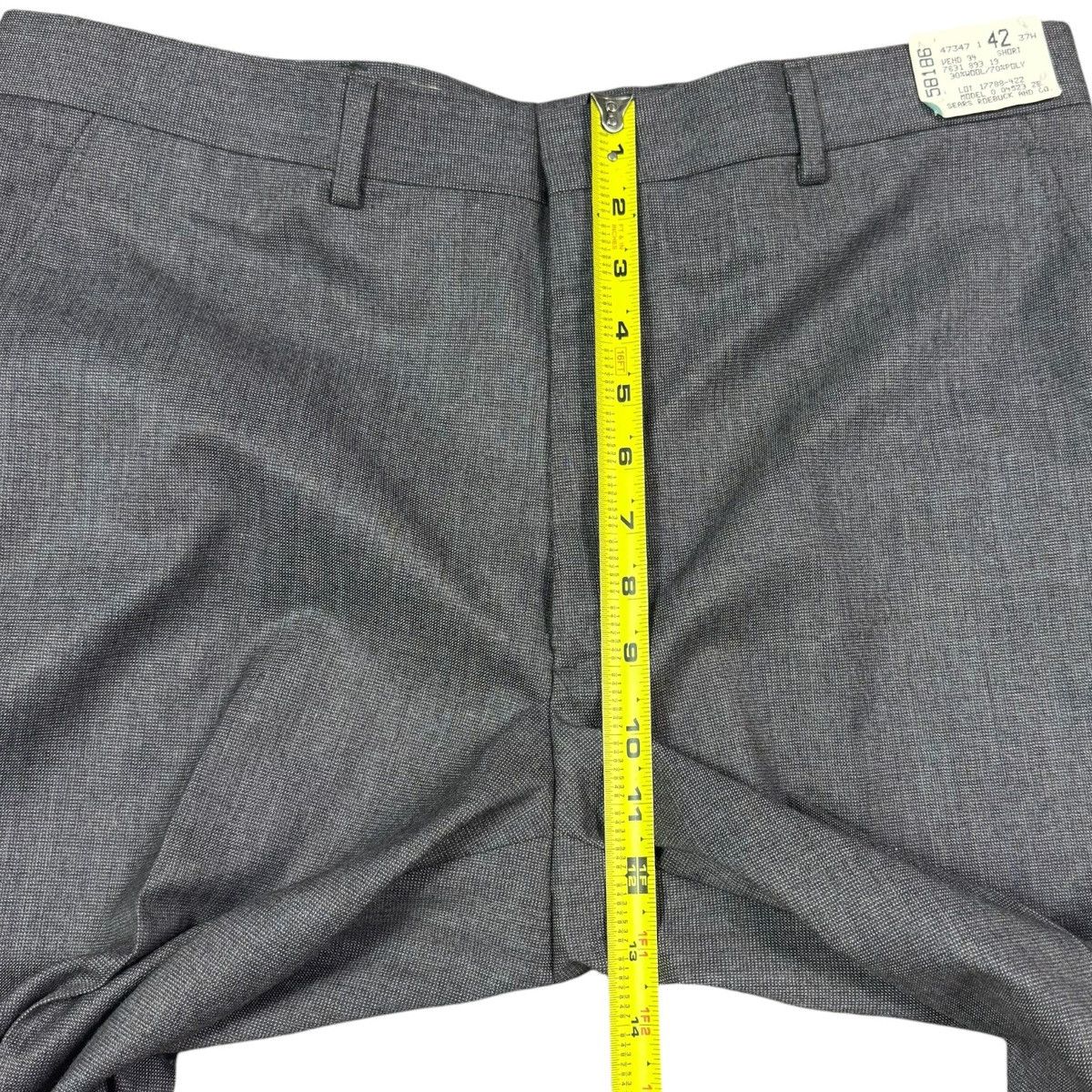Sears NEW Vintage 70s Sears Roebuck Wool Blend Pleated Pants 35x34 Size US 35 - 7 Thumbnail