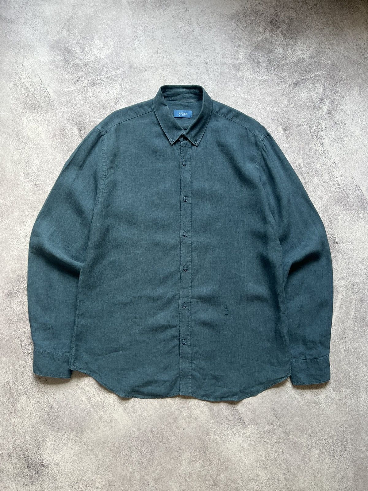 Other Apnee Portugal PETROL BLUE LINEN SHIRT Mens XXL Size US XXL / EU 58 / 5 - 1 Thumbnail