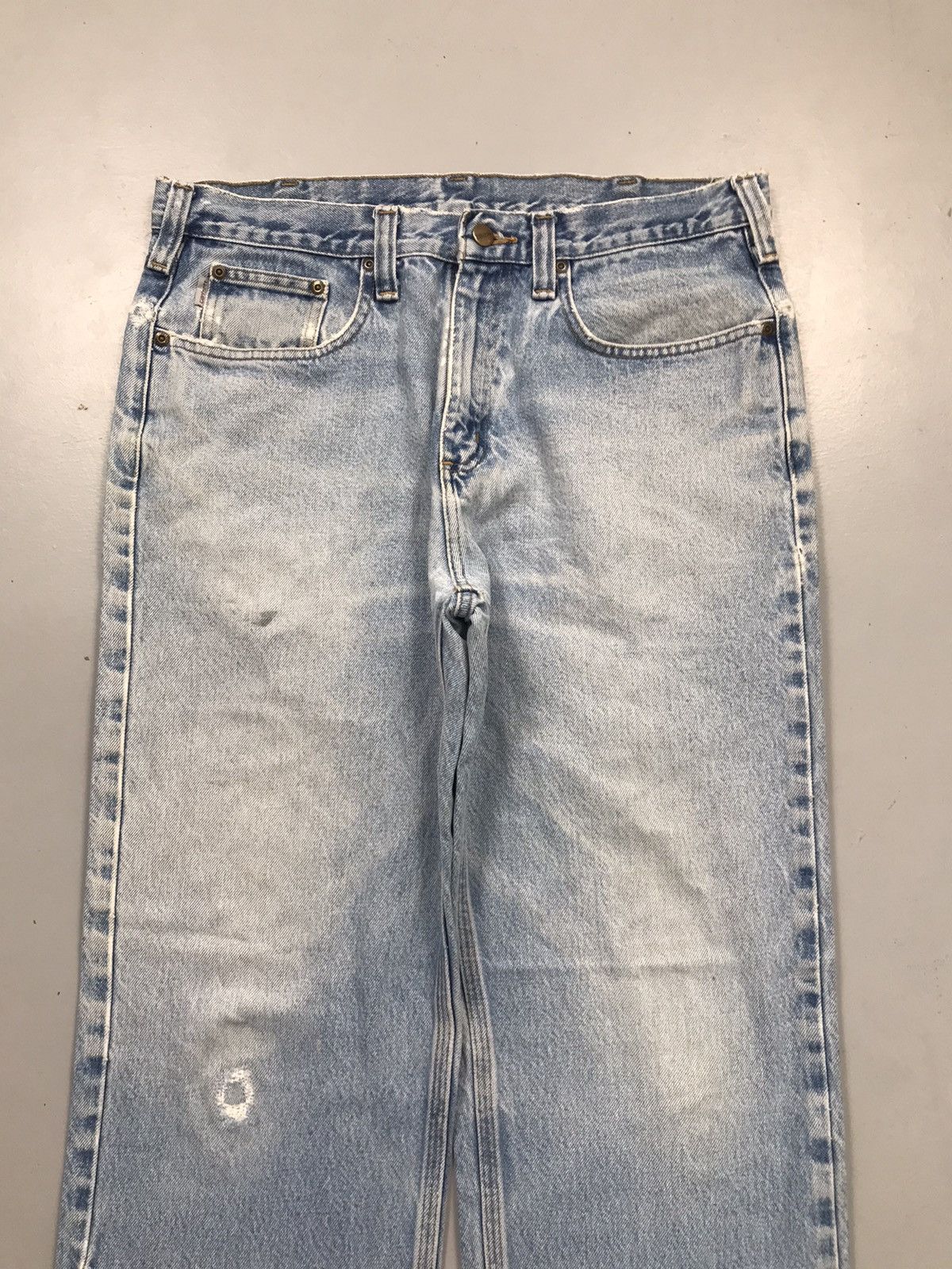 Carhartt Vintage Carhartt B460 DVB damaged denim Size US 34 / EU 50 - 5 Thumbnail