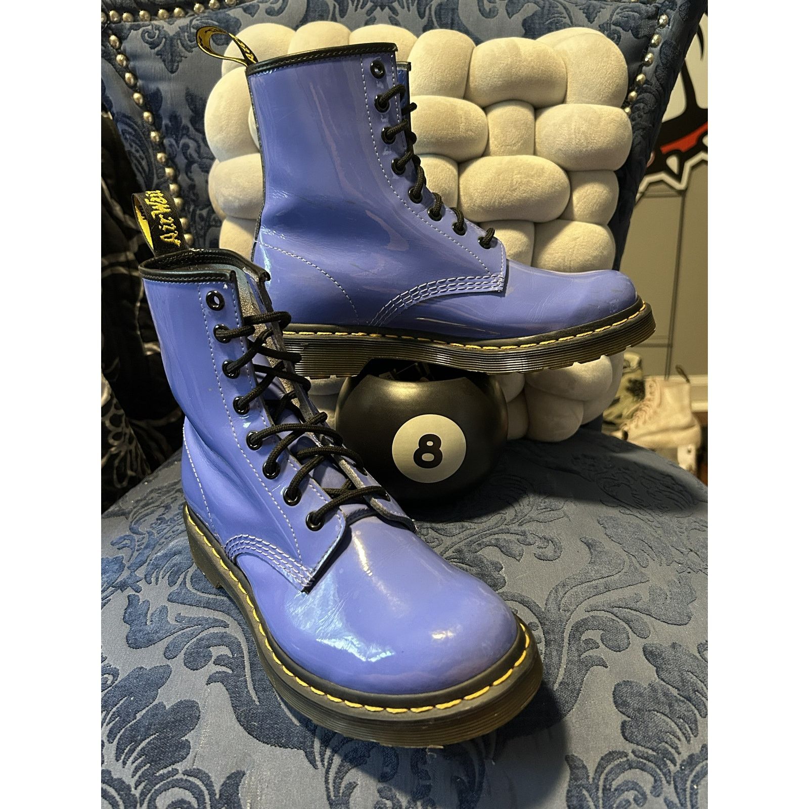 Dr. Martens Dr Martens 1460 Hyacinth Blue Patent Leather size 8/EU 39 Size US 8 / IT 38 - 1 Thumbnail