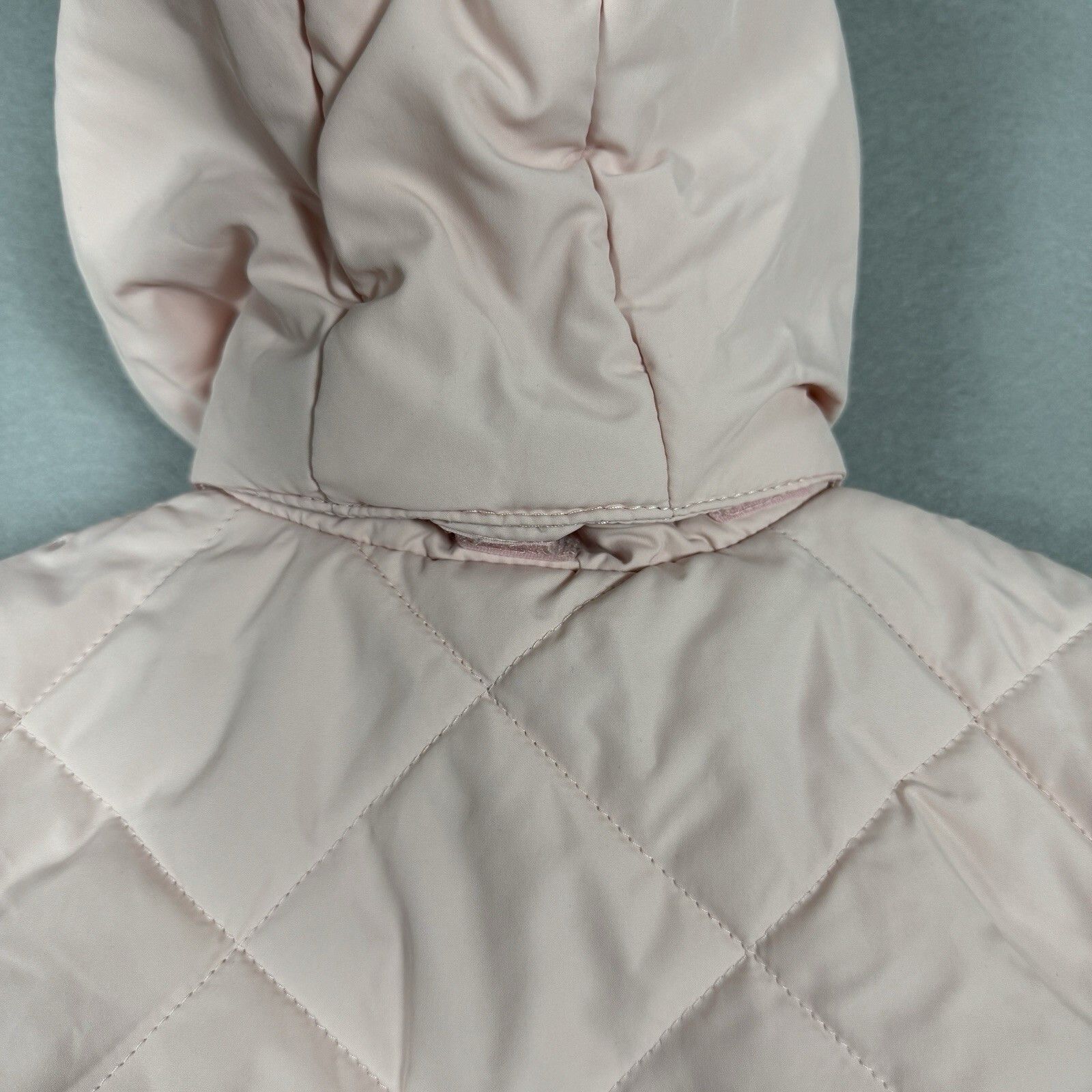 H&M H&M Baby 12-18Mon Pink Hooded Puffer Jacket Fall/Winter Size US XXS / EU 40 - 6 Thumbnail