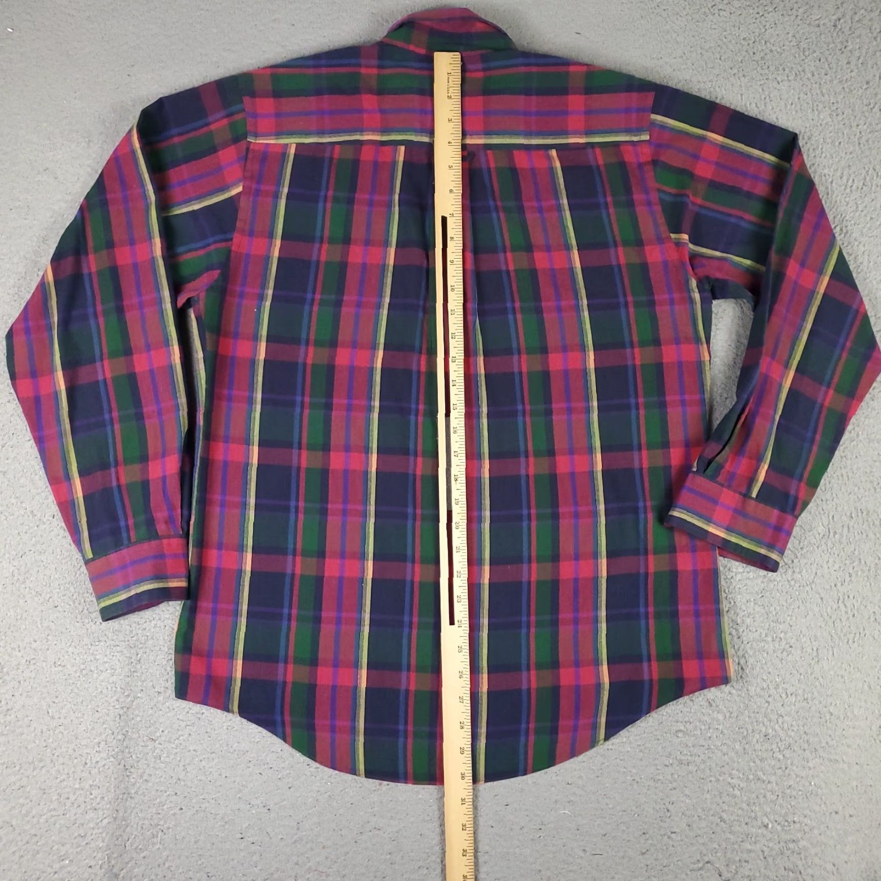 McGregor McGregor Shirt Mens M Red Plaid Vintage Button-Up Long Sleeve Collar-Down, Button, Logo, Cotton Blend, Classic American Style, Mens Size US M / EU 48-50 / 2 - 4 Thumbnail