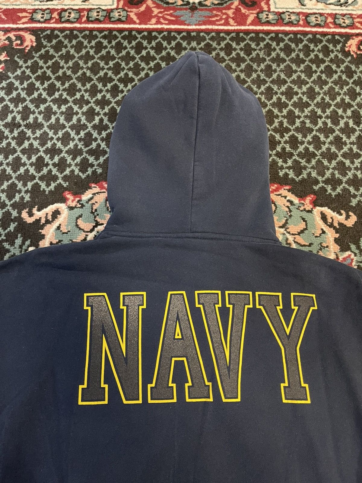 Vintage Vintage Made In USA US Navy Boxy Oversized Archive Hoodie Size US XL / EU 56 / 4 - 7 Thumbnail