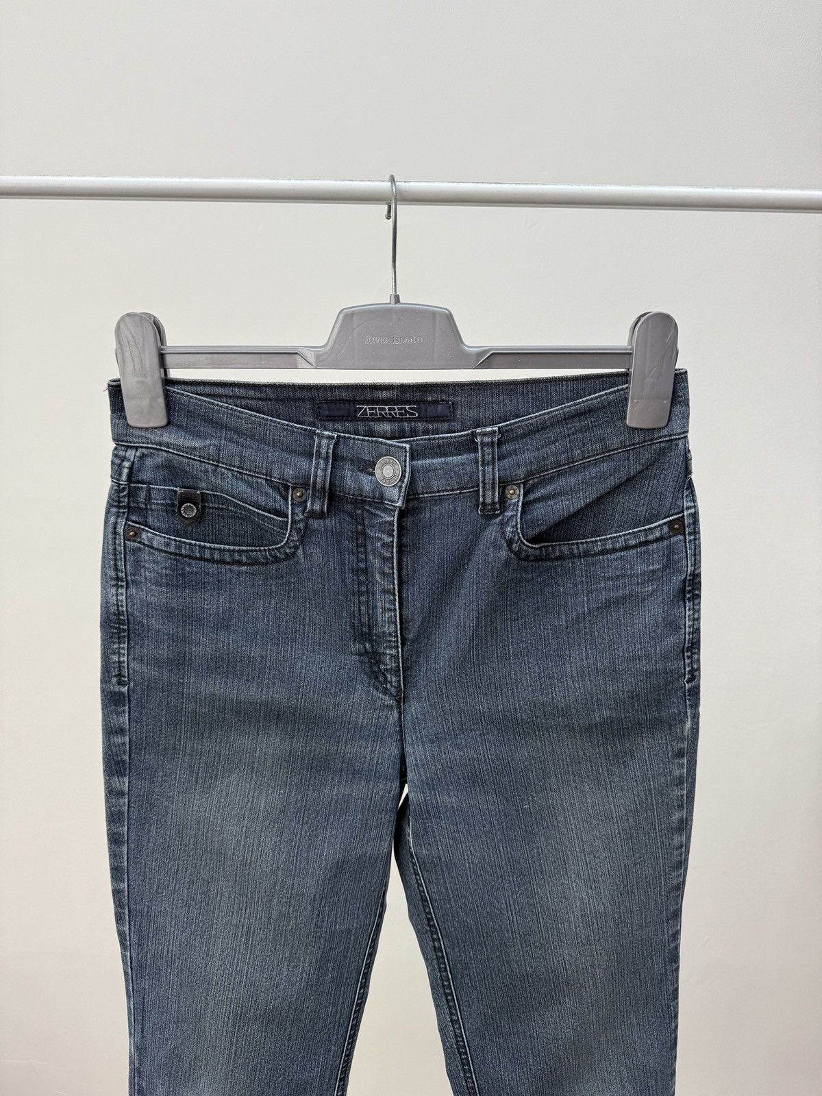 Other Vintage Zerres Women’s Stretch Jeans Straight Leg Size 27" / US 4 / IT 40 - 4 Thumbnail