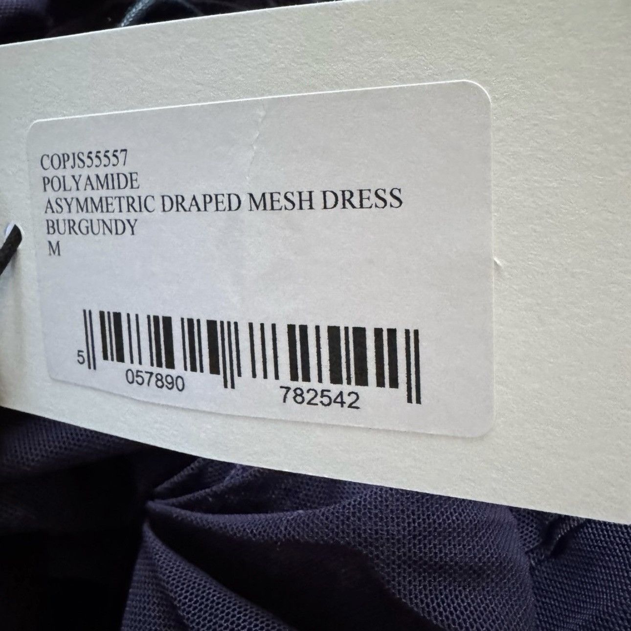 Coperni COPERNI - Asymmetric Draped Mesh Dress Size M / US 6-8 / IT 42-44 - 12 Thumbnail