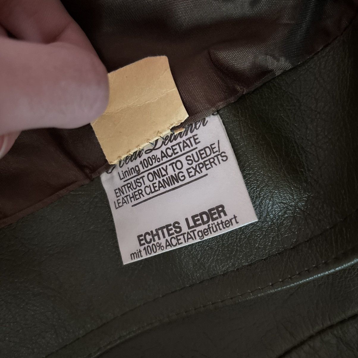 Vintage Vintage Green Leather Trench Coat Jacket Italy Hand Made Size XS / US 0-2 / IT 36-38 - 8 Thumbnail
