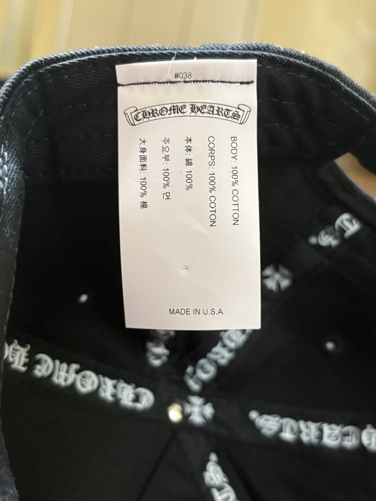 Chrome Hearts Chrome Hearts RS3 Baseball Hat Size ONE SIZE - 5 Thumbnail