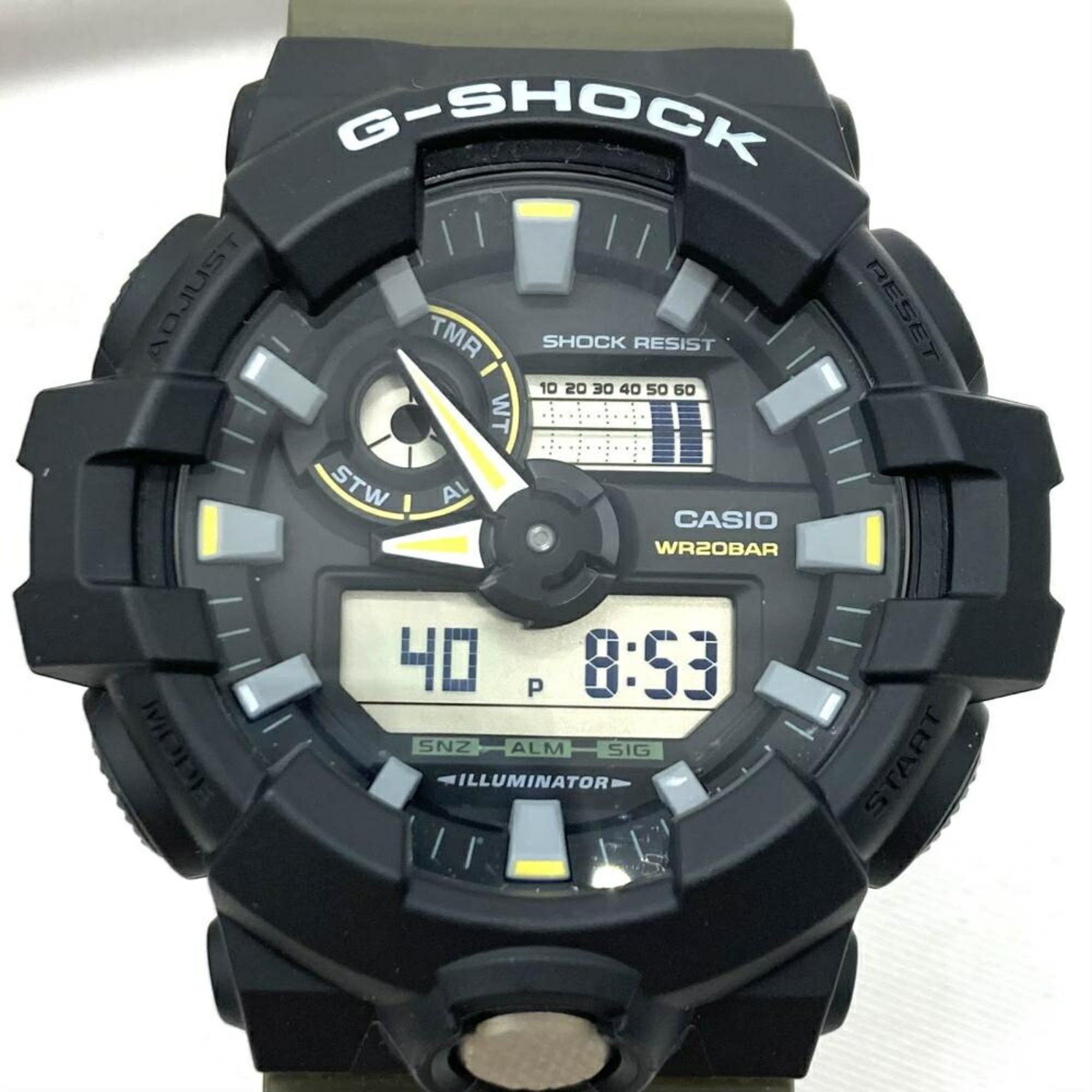 Casio CASIO G-SHOCK GA-710TU-1A3JF Two tone utility colors Casio G-Shock Olive Black Size ONE SIZE - 1 Thumbnail