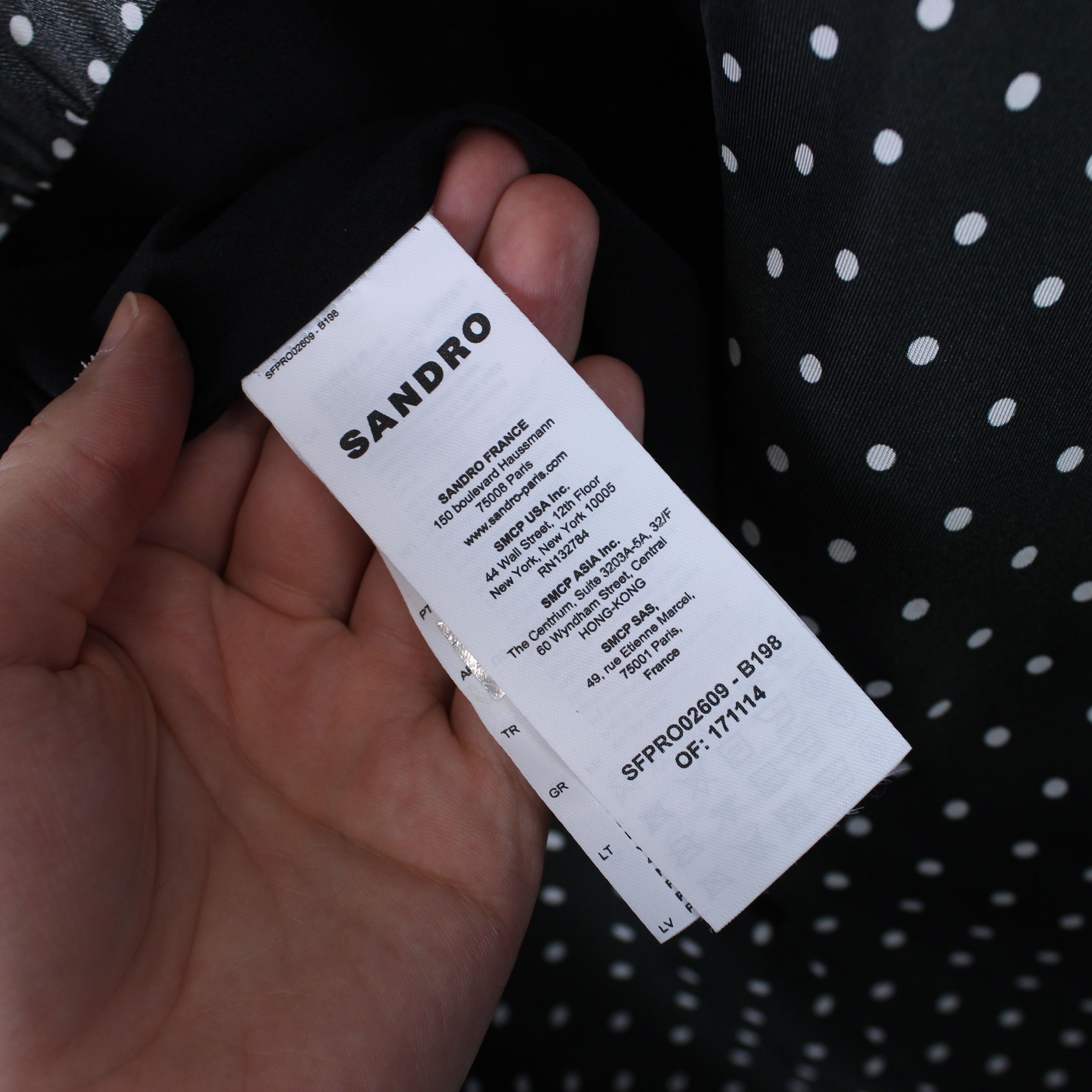 Sandro SANDRO Lace trim and polka-dot mini dress SIZE FR 36 Size XS / US 0-2 / IT 36-38 - 12 Thumbnail
