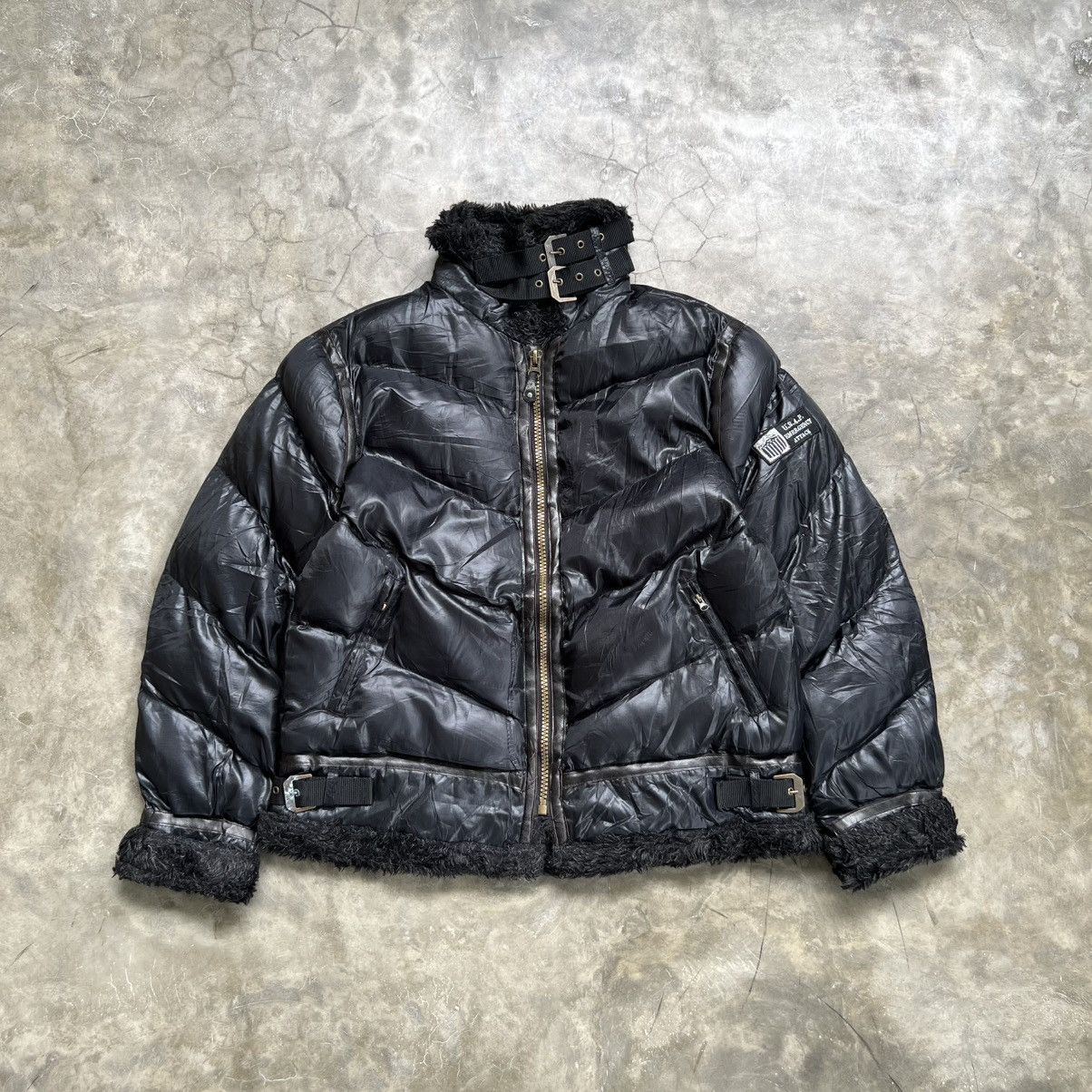 BUFFALO BOBS 2000s Maggie May Buffalo Bobs Style Down Fur Zip Jacket Size US L / EU 52-54 / 3 - 2 Thumbnail