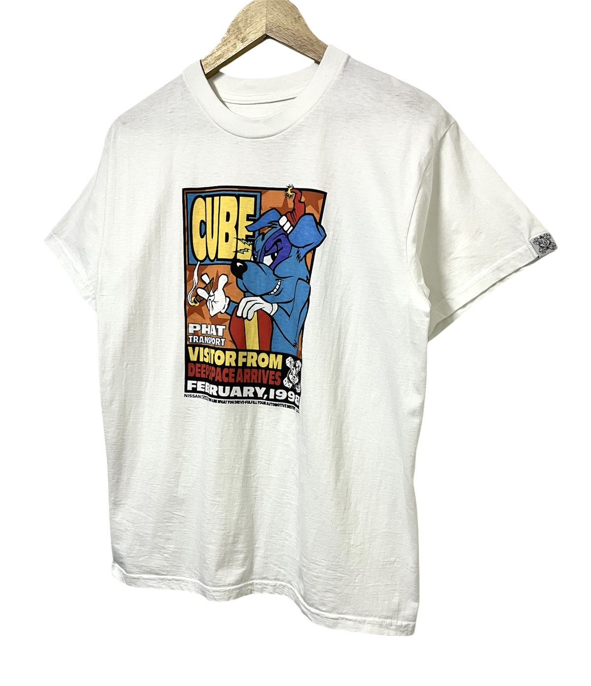 Les Artists VINTAGE 90s FRANK KOZIK NISSAN CUBE POSTER ART WORK TSHIRT Size US M / EU 48-50 / 2 - 4 Thumbnail