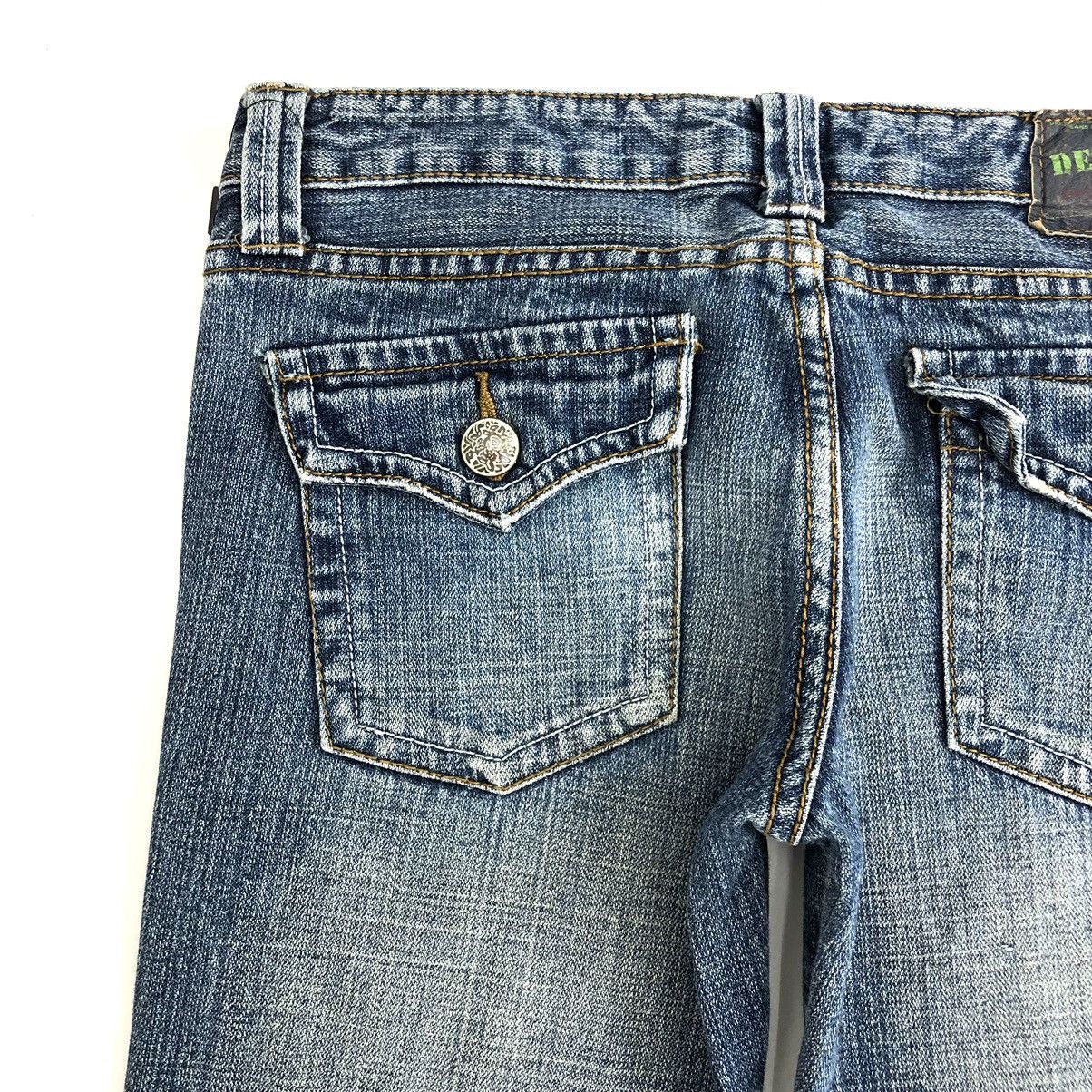 If Six Was Nine × Japanese Brand × Le Grande Bleu (L.G.B.) Y2K Clef de Sol Flared Jeans Distressed Bootcut Denim Pants Size 29" - 20 Thumbnail
