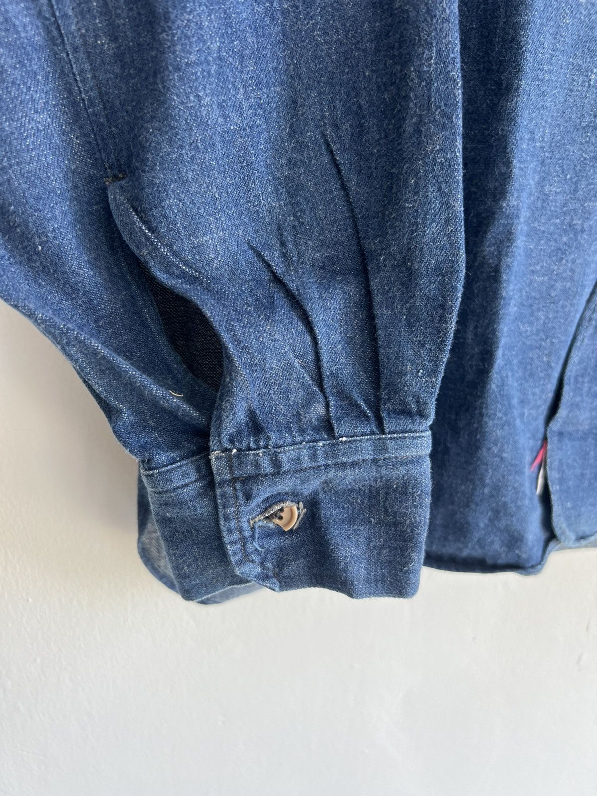 Vintage Vintage 1950s Indigo Dyed Double Flap Pocket Selvaged Jacket Size US L / EU 52-54 / 3 - 11 Thumbnail