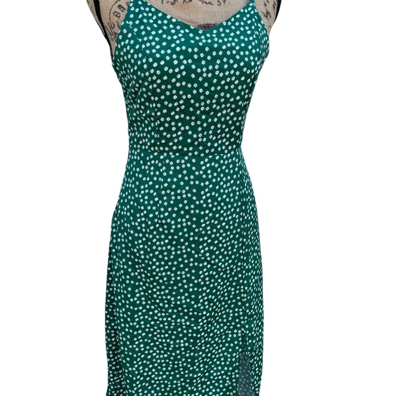 Other Green Polka Dot Dress Size S / US 4 / IT 40 - 7 Thumbnail