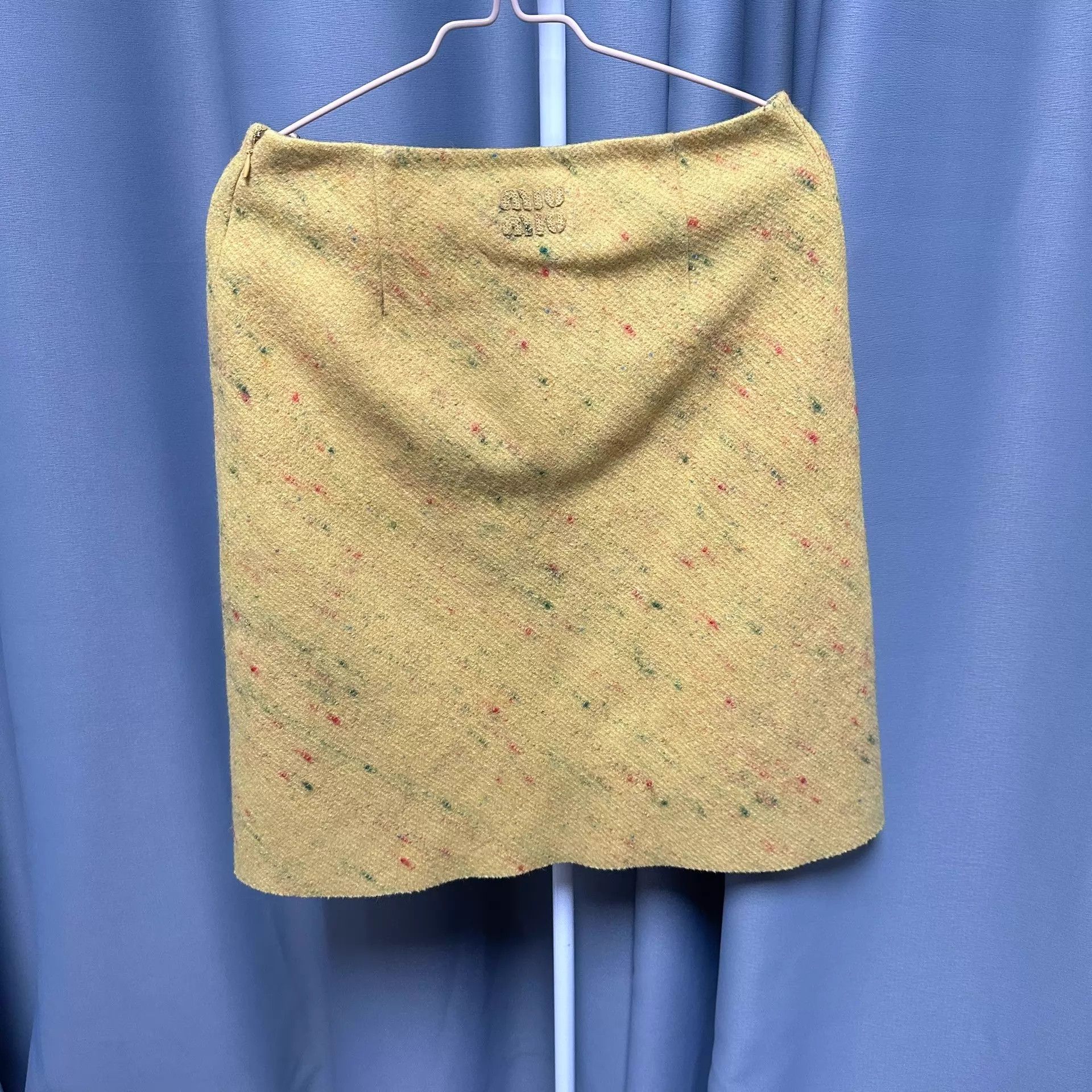 Miu Miu MIU MIU 25FW Yellow Pencil Skirt Size 38 Side Zip Size 26" / US 2 / IT 38 - 2 Thumbnail