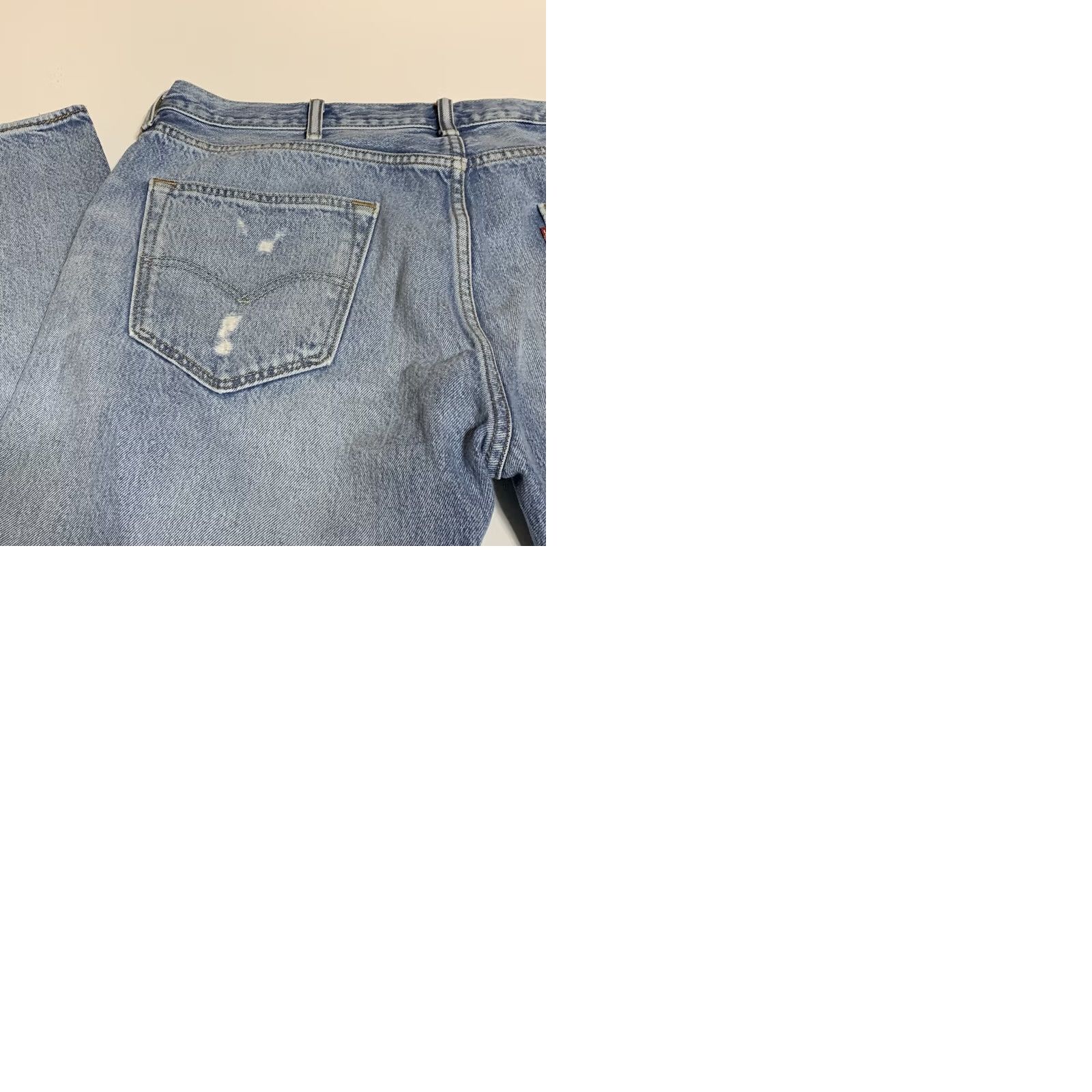 Levi's Levi's 501 Straight Fit Jeans 38x32 Distressed Button Fly Denim 5-Pocket Men Regular Classic Blue Size US 38 / EU 54 - 9 Thumbnail
