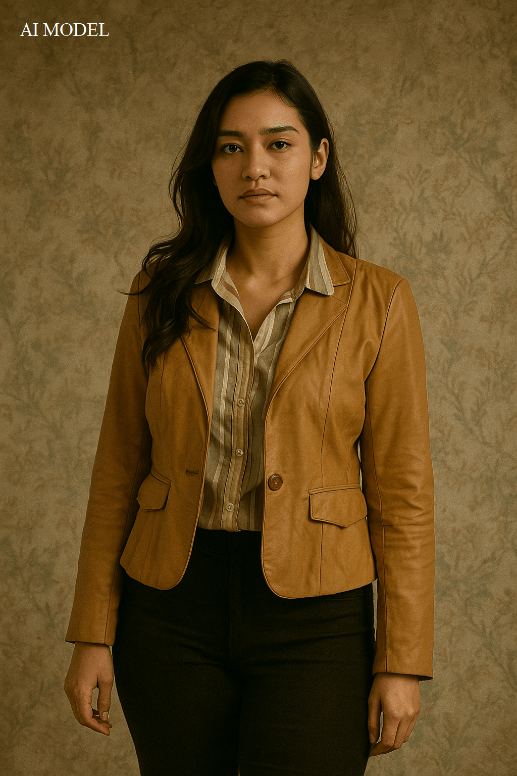 Vintage Vintage Yves Saint Laurent YSL Women's Brown Leather jacket Size M / US 6-8 / IT 42-44 - 1 Thumbnail