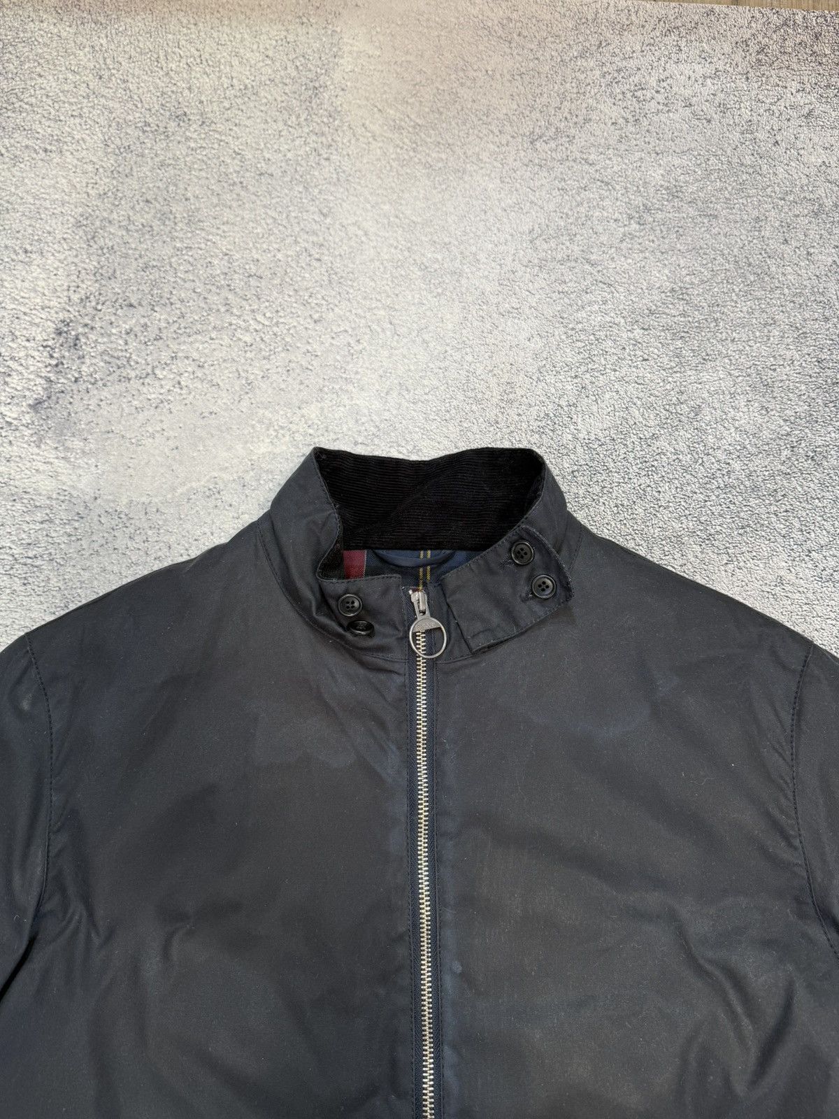 Barbour Barbour Barnby Wax Jacket Men M Black Waxed Cotton Coat Logo Size US M / EU 48-50 / 2 - 22 Thumbnail