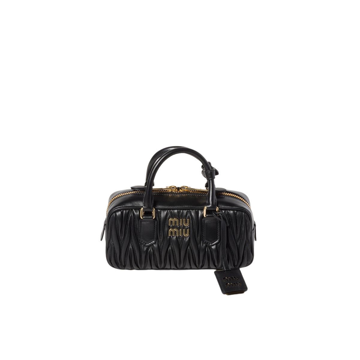 Miu Miu MIU MIU Arcadie Regular $3200 Black Nappa Leather Handbag Ne Size ONE SIZE - 1 Thumbnail