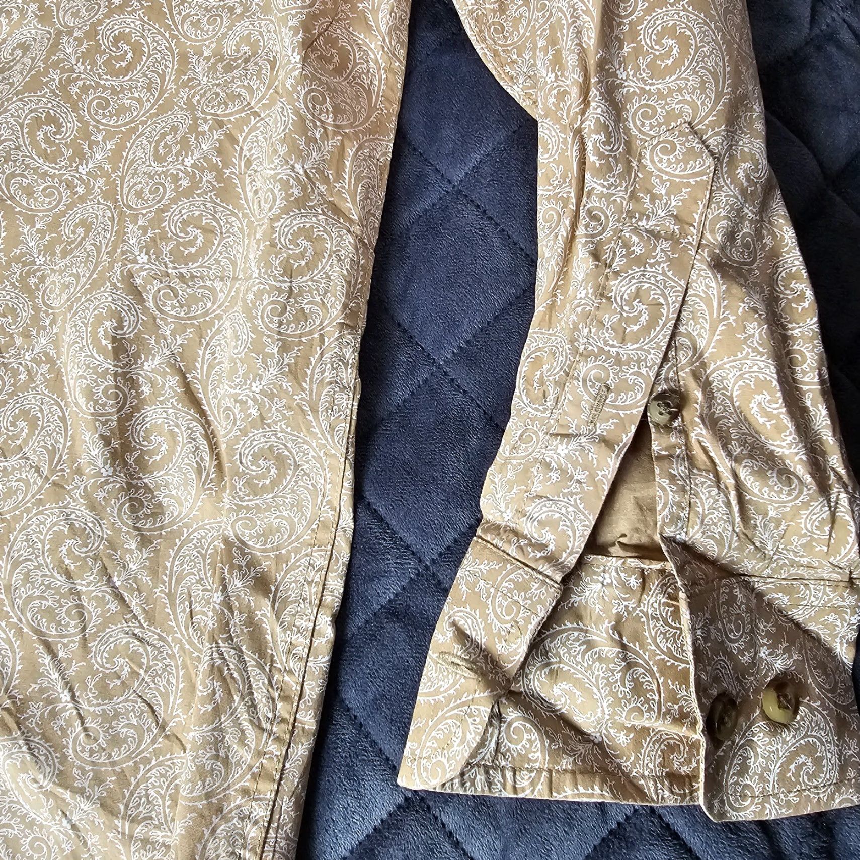 Wrangler Wrangler Shirt Button-Up George Strait Long Sleeve Brown Paisley M Men Casual Western Shirt Size US M / EU 48-50 / 2 - 6 Thumbnail