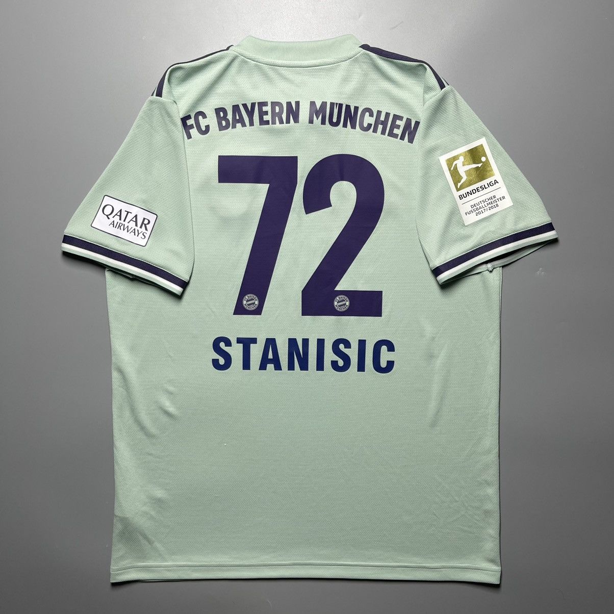 Vintage BAYERN ADIDAS 2018/2019 FOOTBALL AWAY JERSEY #72 STANISIC Size US L / EU 52-54 / 3 - 1 Thumbnail